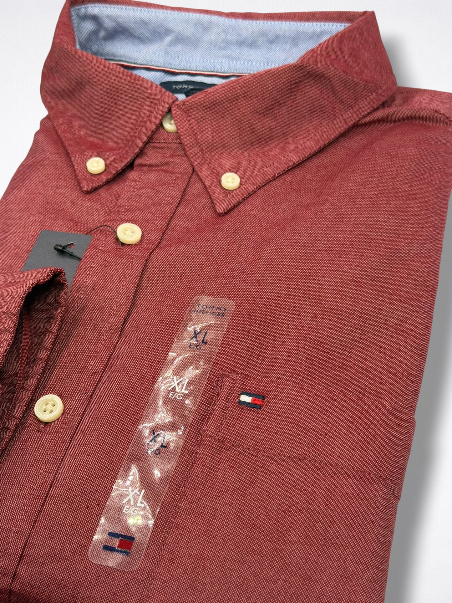 Camisa Tommy Hilfiger Custom Fit Manga Larga Talla XL