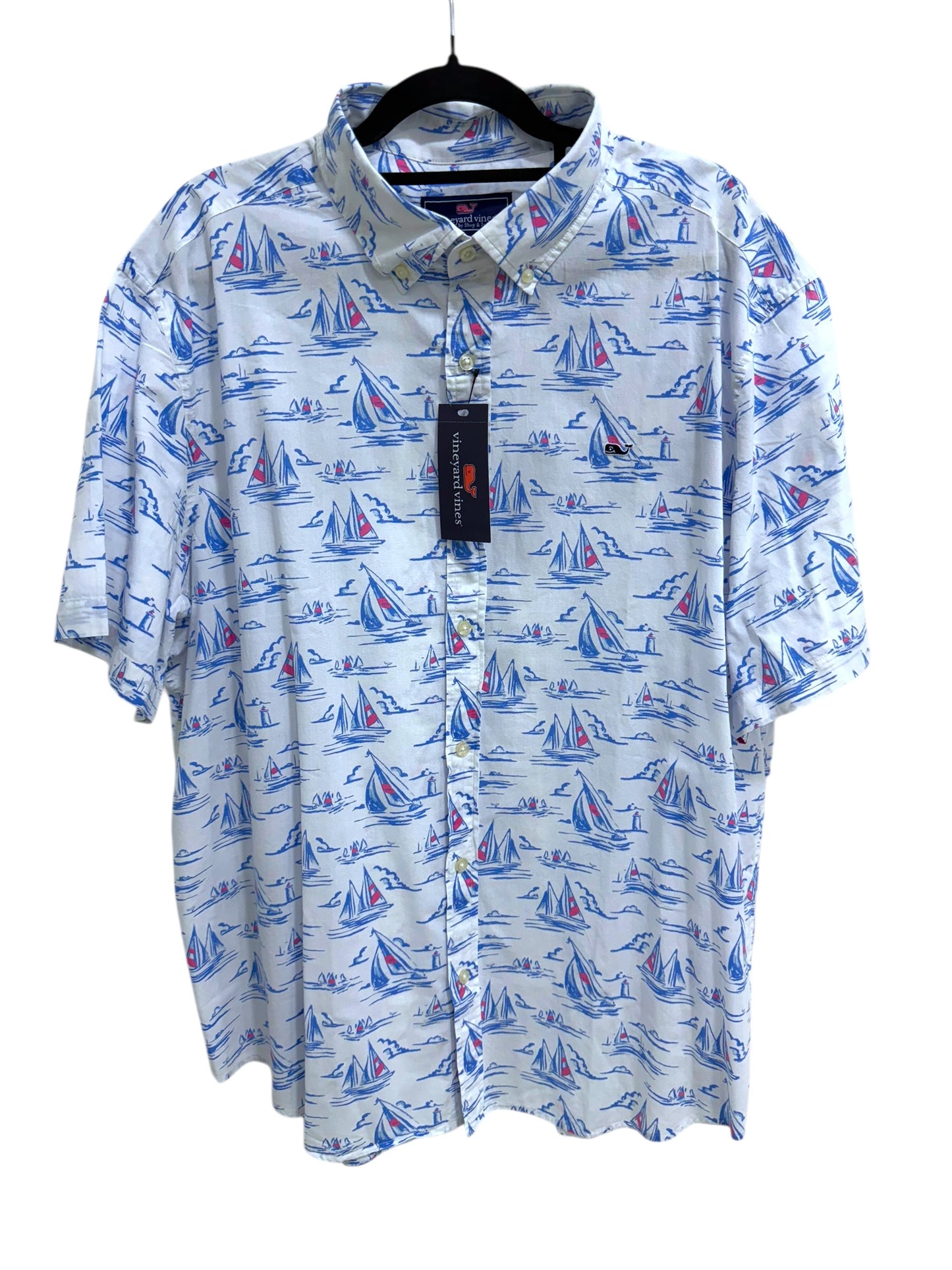 Camisa Vineyard Vines Classic Fit Manga Corta Talla XXL