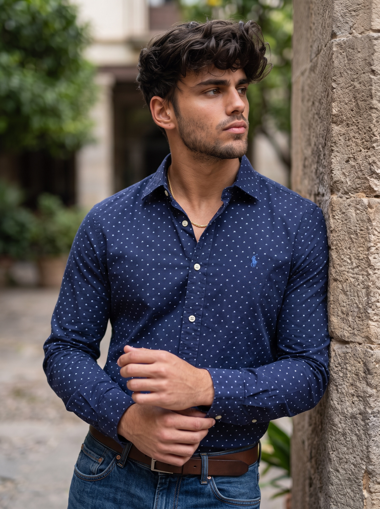 Camisa Polo Ralph Lauren Classic Fit Manga Larga Talla XL
