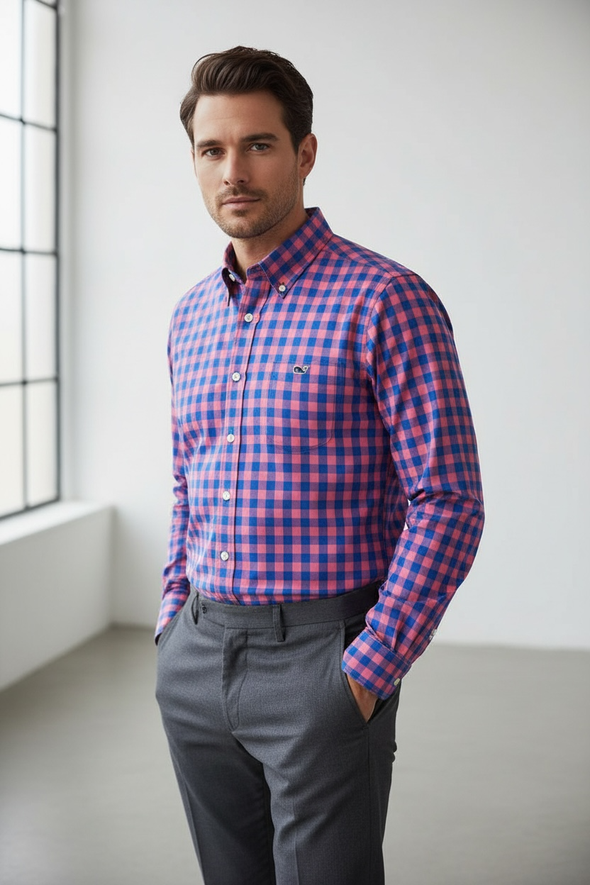 Camisa Vineyard Vines Classic Fit Manga Larga Talla XS