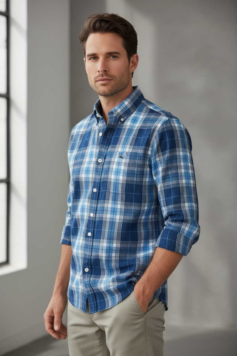 Camisa Vineyard Vines Classic Fit Manga Larga Talla XS