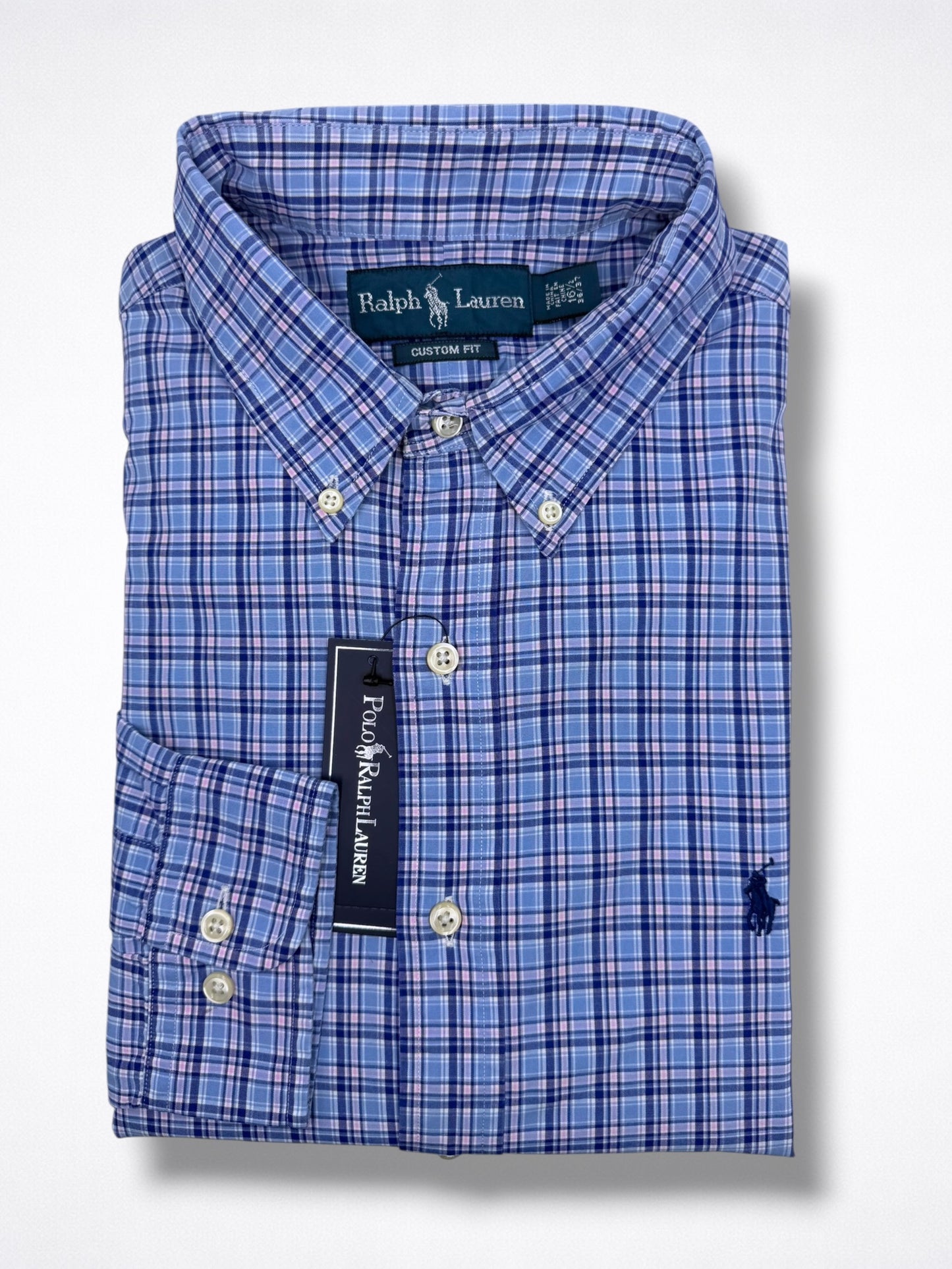 Camisa Polo Ralph Lauren 16 1/2 Custom Fit Manga Larga 36/37 Talla L