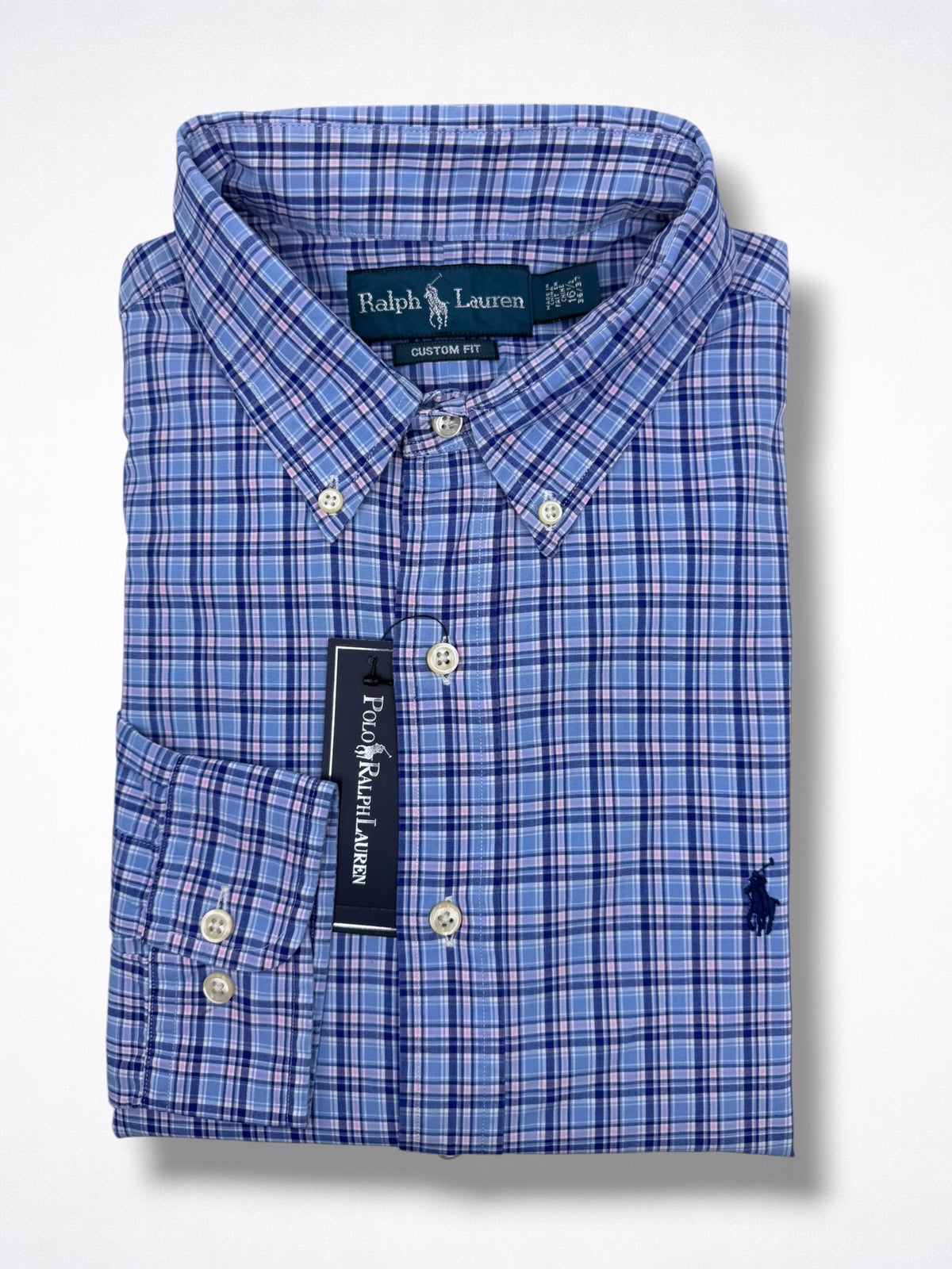 Camisa Polo Ralph Lauren 16 1/2 Custom Fit Manga Larga 36/37 Talla L