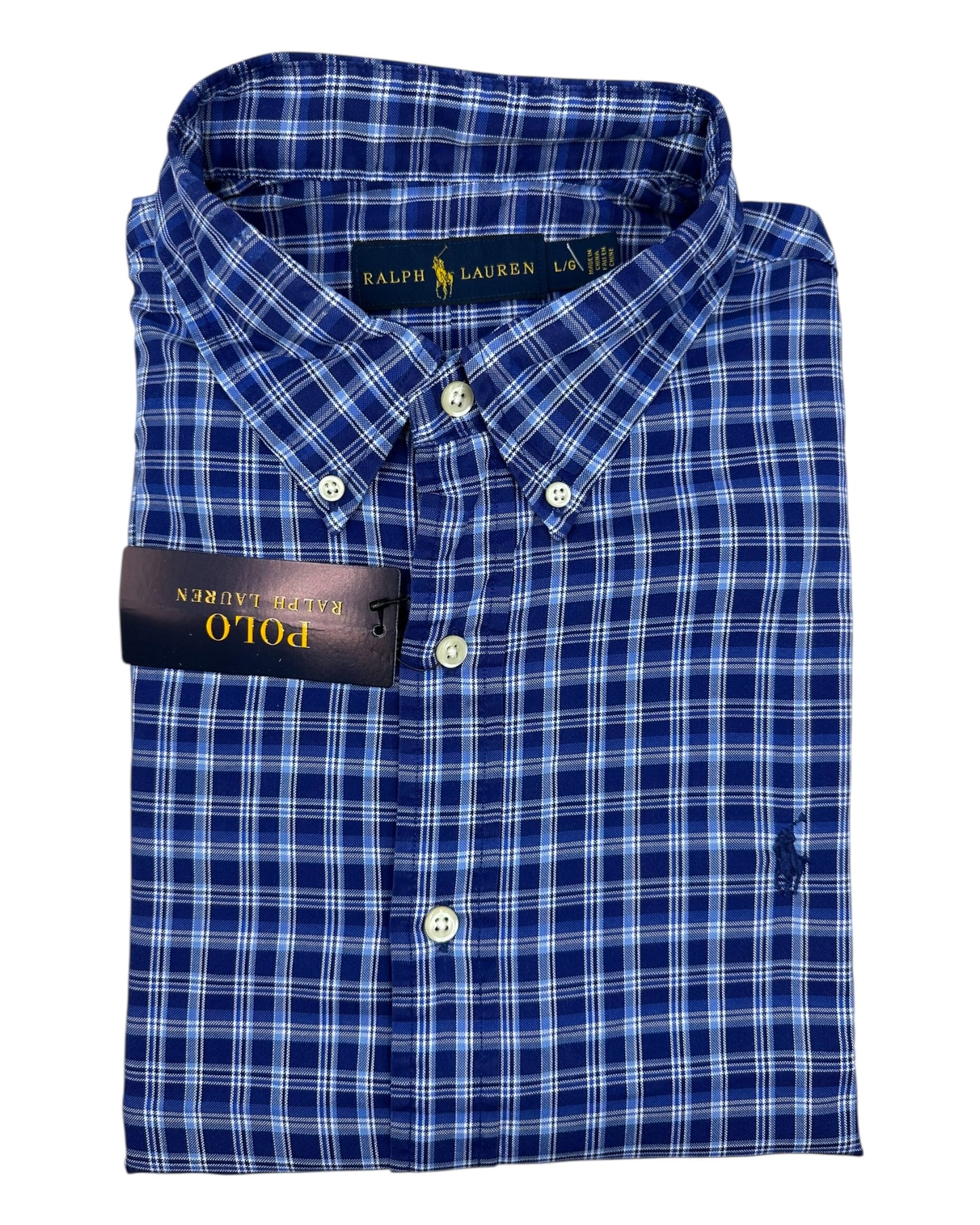 Camisa Polo Ralph Lauren Classic Fit Manga Larga Talla L