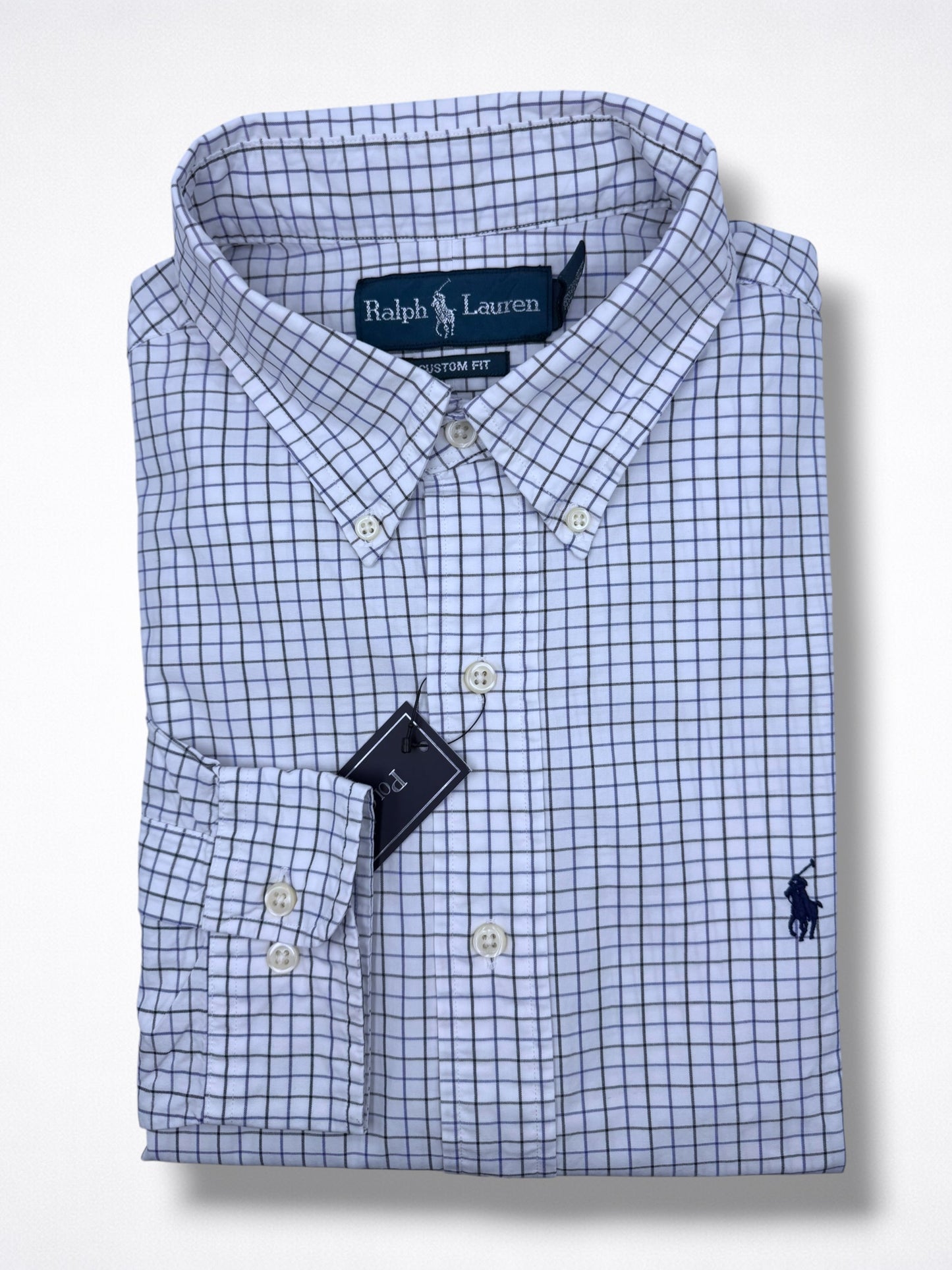 Camisa Polo Ralph Lauren Custom Fit Manga Larga Talla L