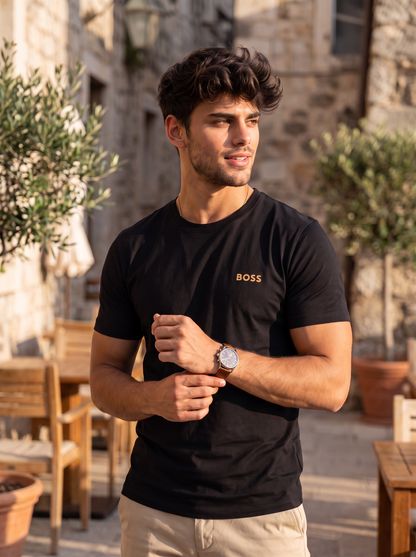 Playera Boss Classic Fit Cuello Redondo Talla M
