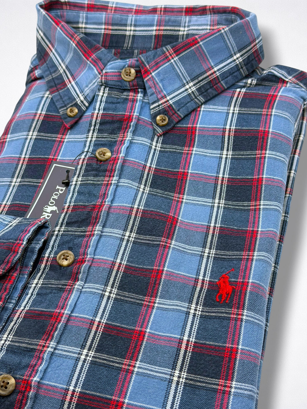 Camisa Polo Ralph Lauren Classic Fit Manga Larga Talla L
