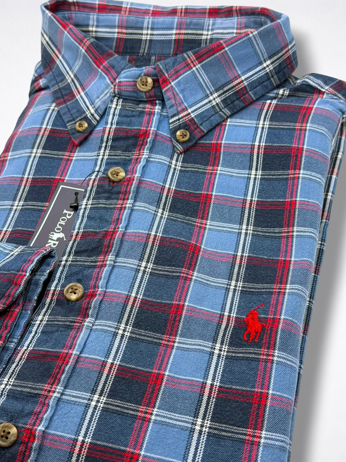 Camisa Polo Ralph Lauren Classic Fit Manga Larga Talla L