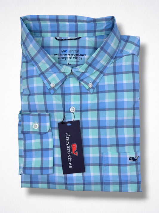 Camisa Vineyard Vines Classic Fit Manga Larga Talla XL