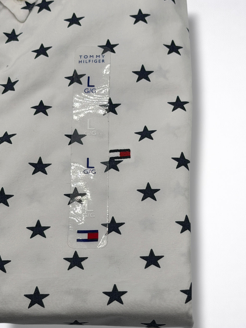 Camisa Tommy Hilfiger Custom Fit manga corta talla L