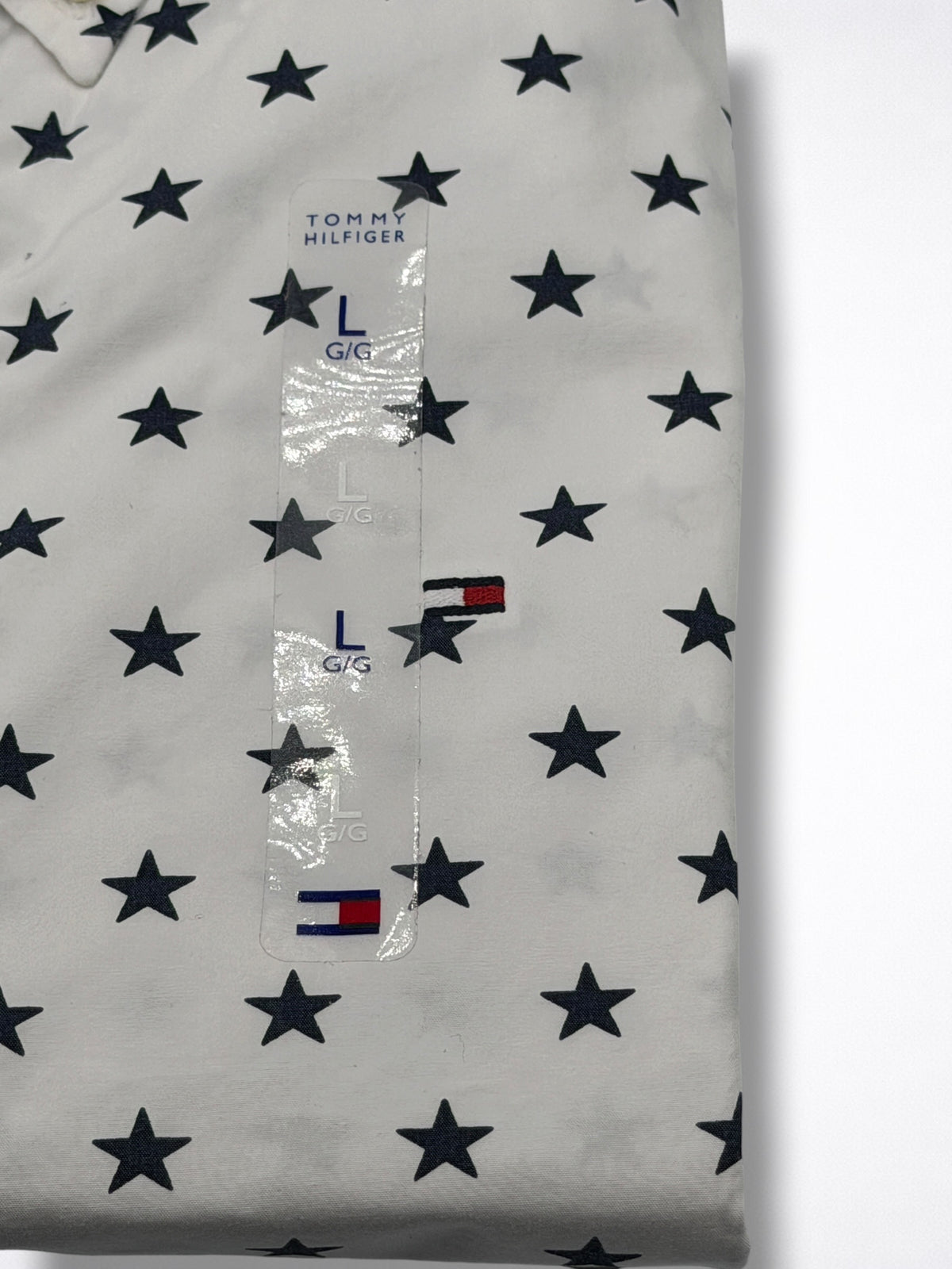 Camisa Tommy Hilfiger Custom Fit manga corta talla L