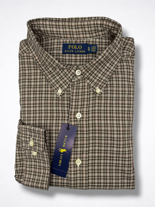 Camisa Polo Ralph Lauren Classic Fit Manga Larga Talla XL