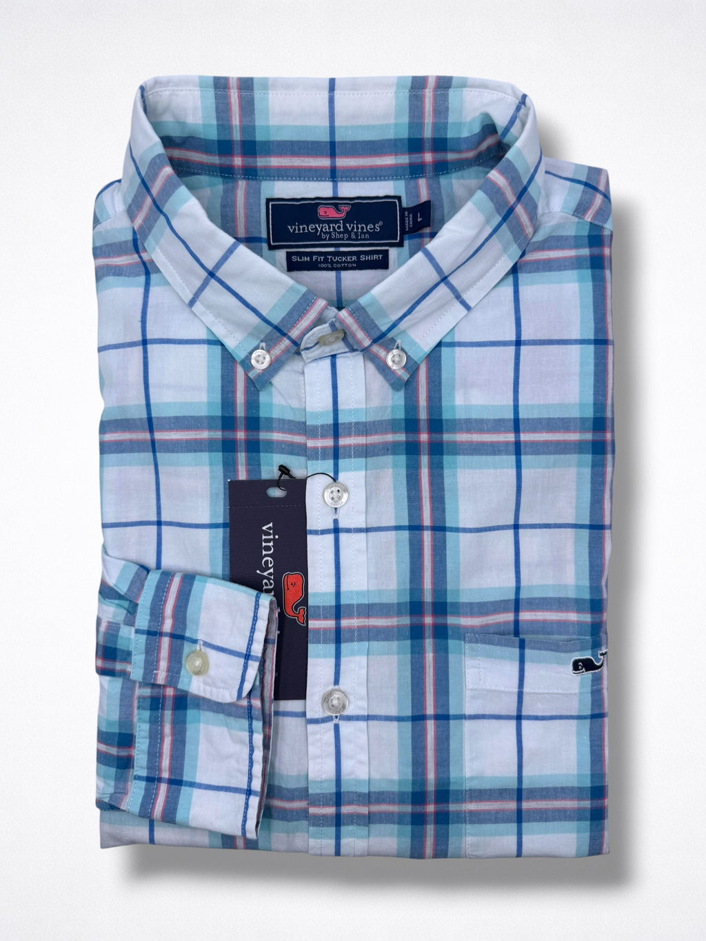 Camisa Vineyard Vines Classic Fit Manga Larga Talla L