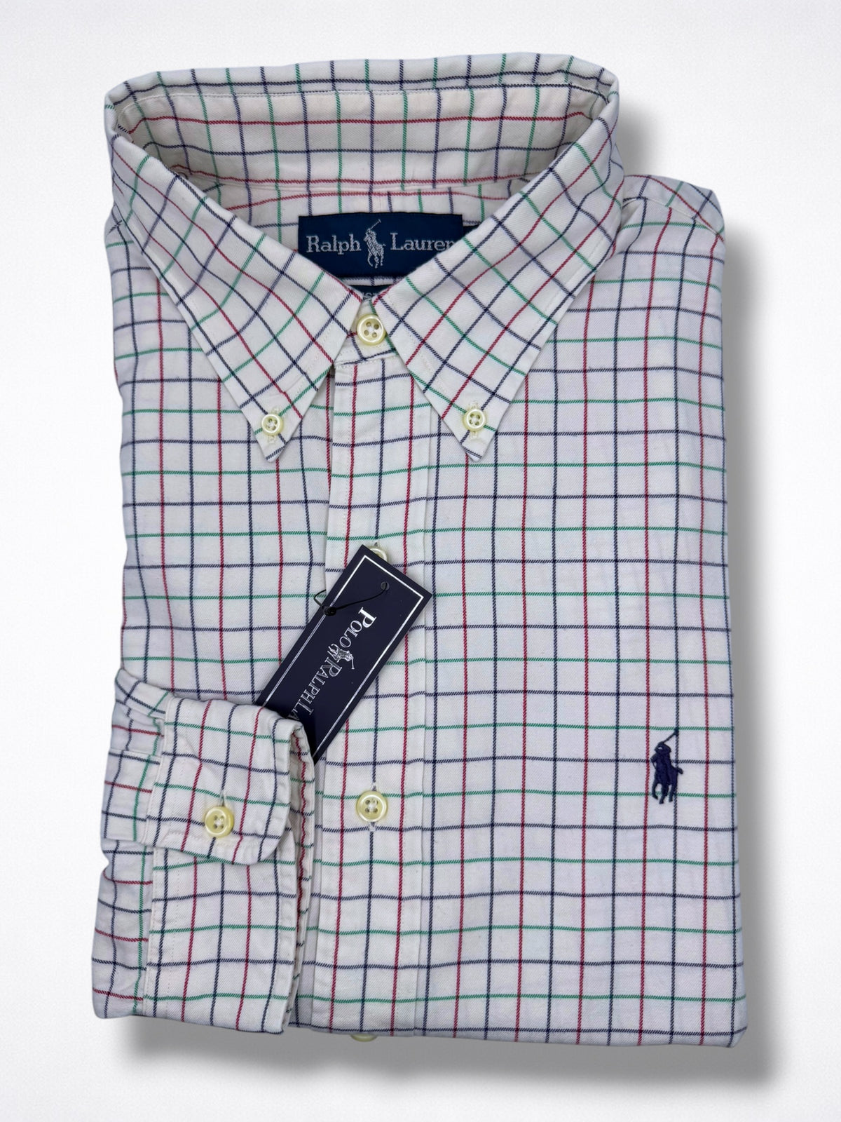 Camisa Polo Ralph Lauren Custom  Fit Manga Larga Talla L