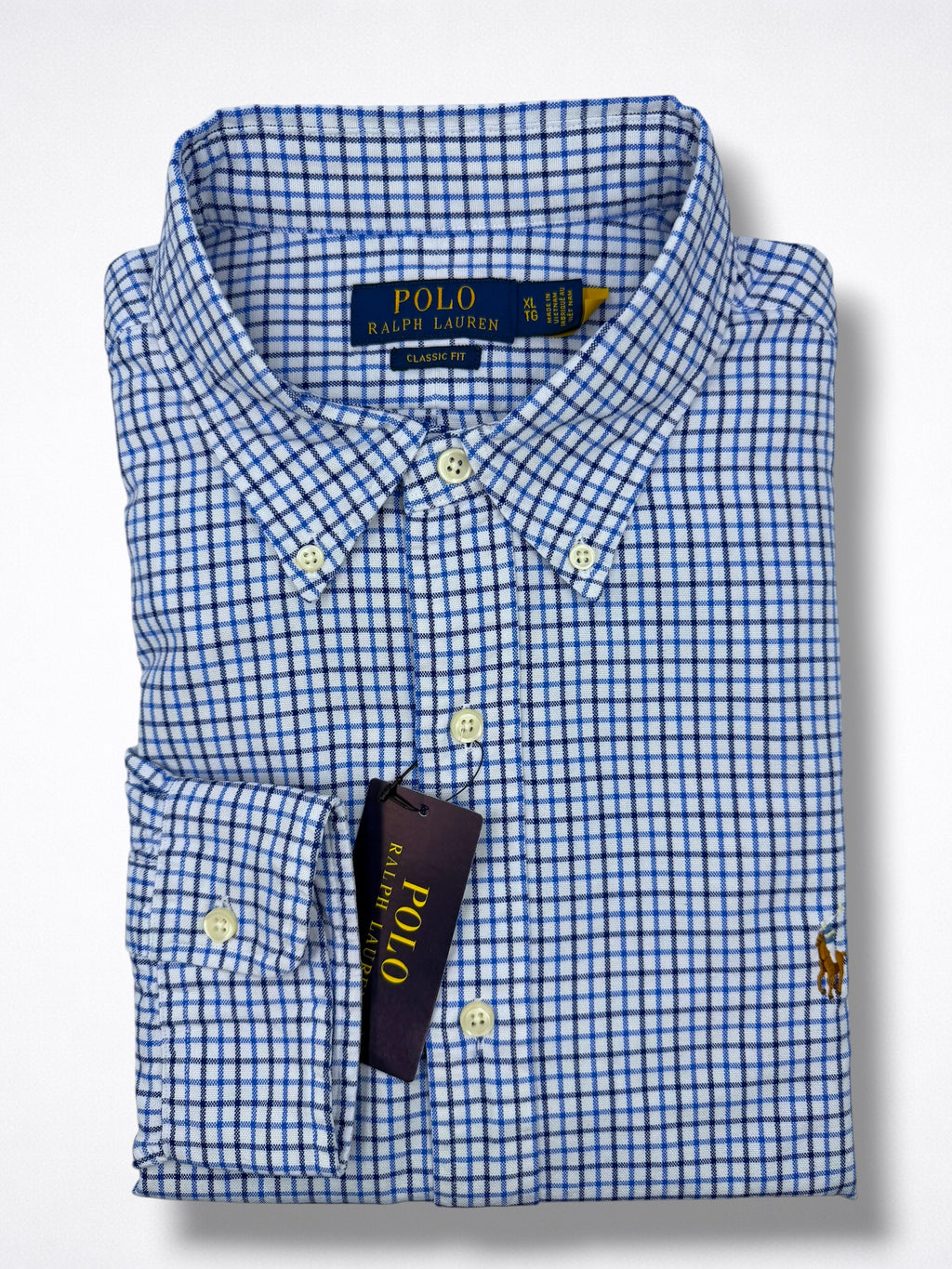 Camisa Polo Ralph Lauren Classic Fit Manga Larga Talla XL