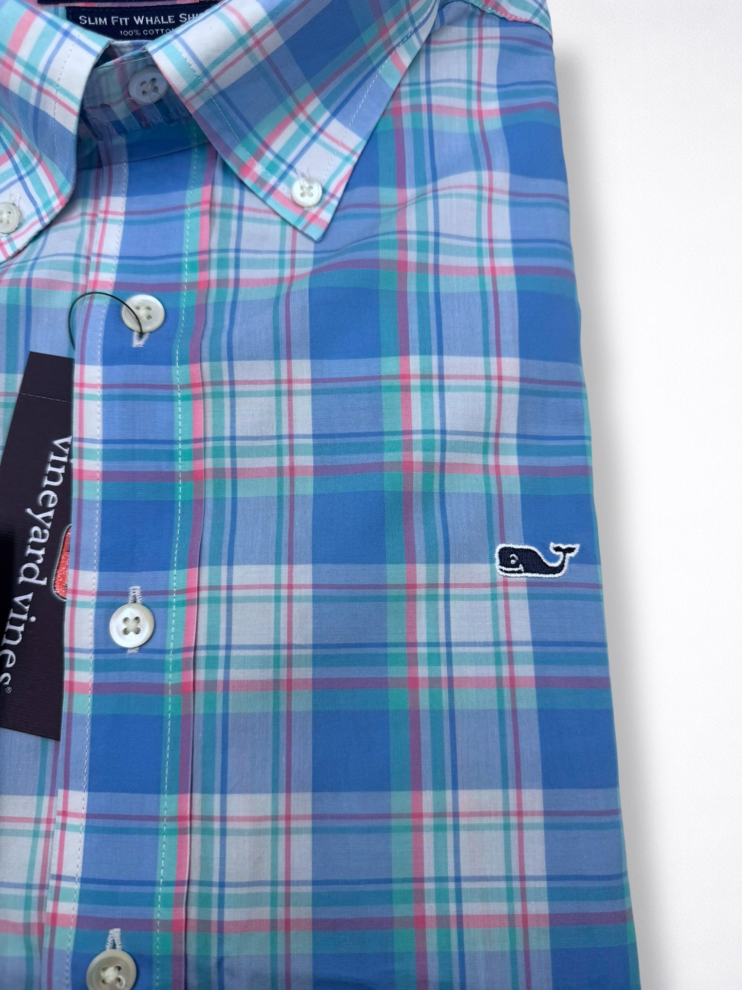 Camisa Vineyard Vines Custom Fit Manga Larga Talla M