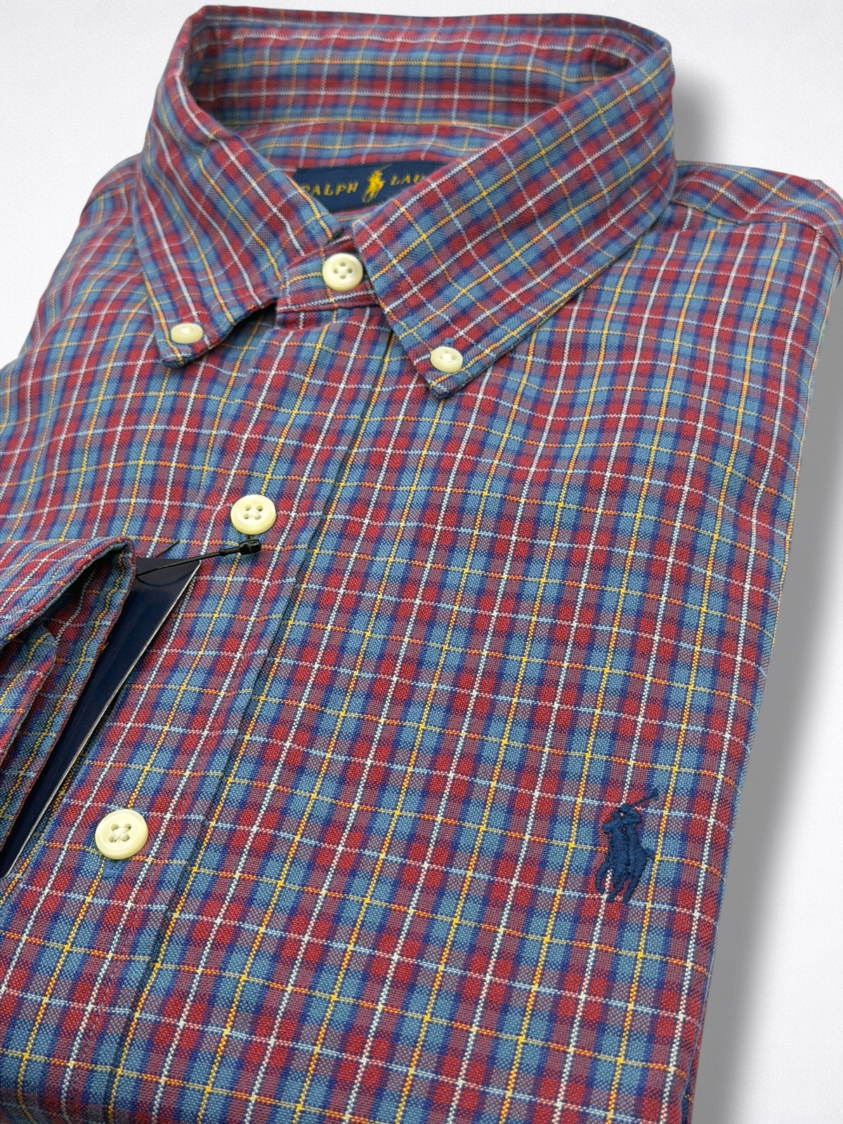Camisa Polo Ralph Lauren Classic Fit Manga Larga Talla L