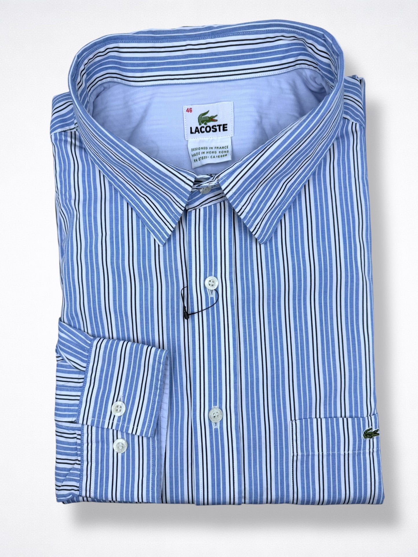 Camisa Lacoste Classic Fit Manga Larga Talla XXL