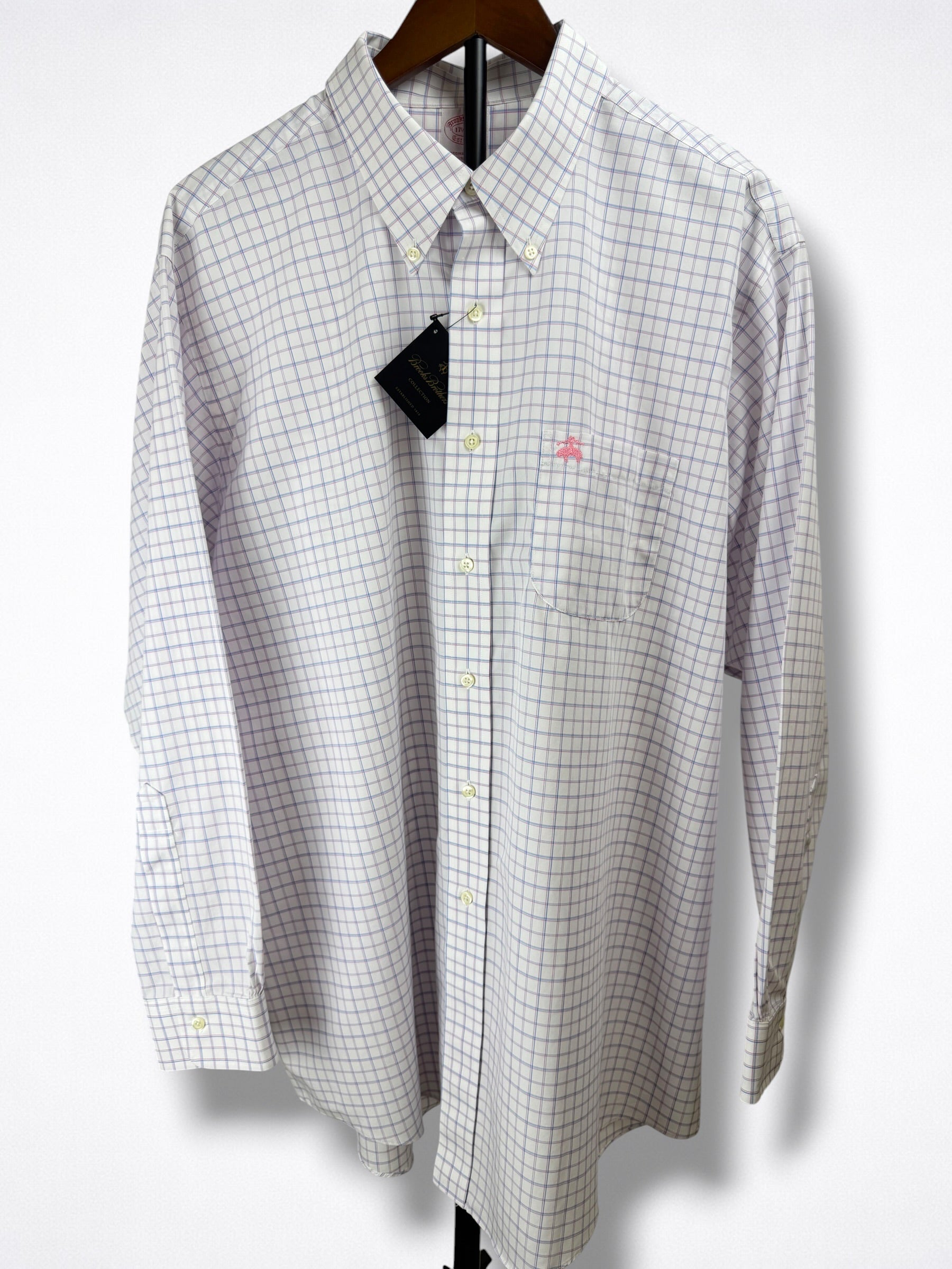 Camisa Brooks Brothers Classic Fit Manga Larga Talla XXL