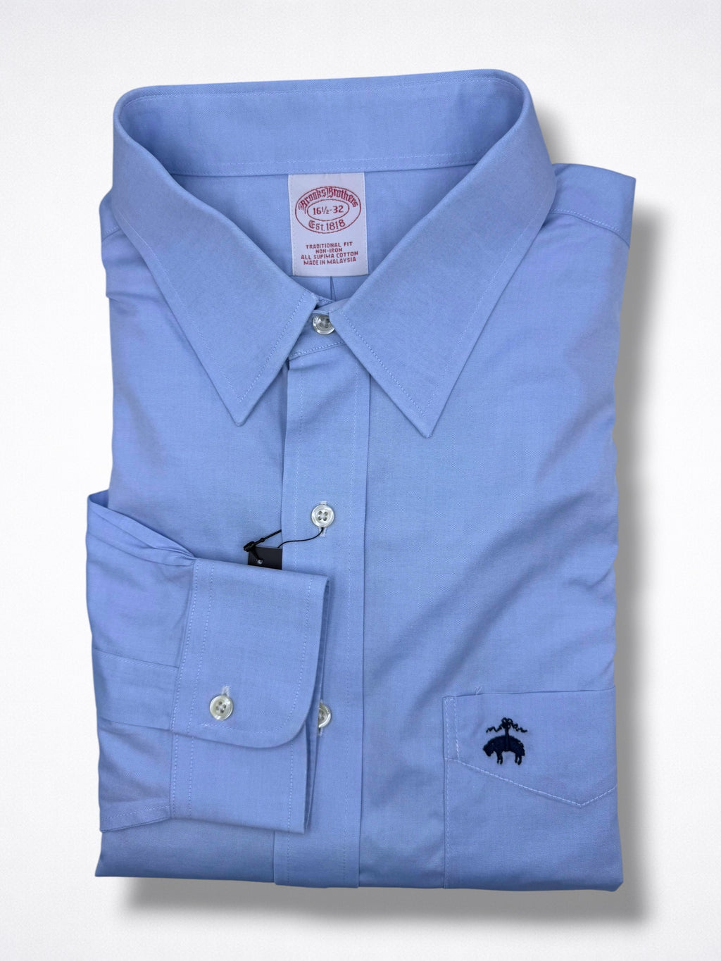Camisa Brooks Brothers 16 1/2 Classic Fit Manga Larga 32 Talla L