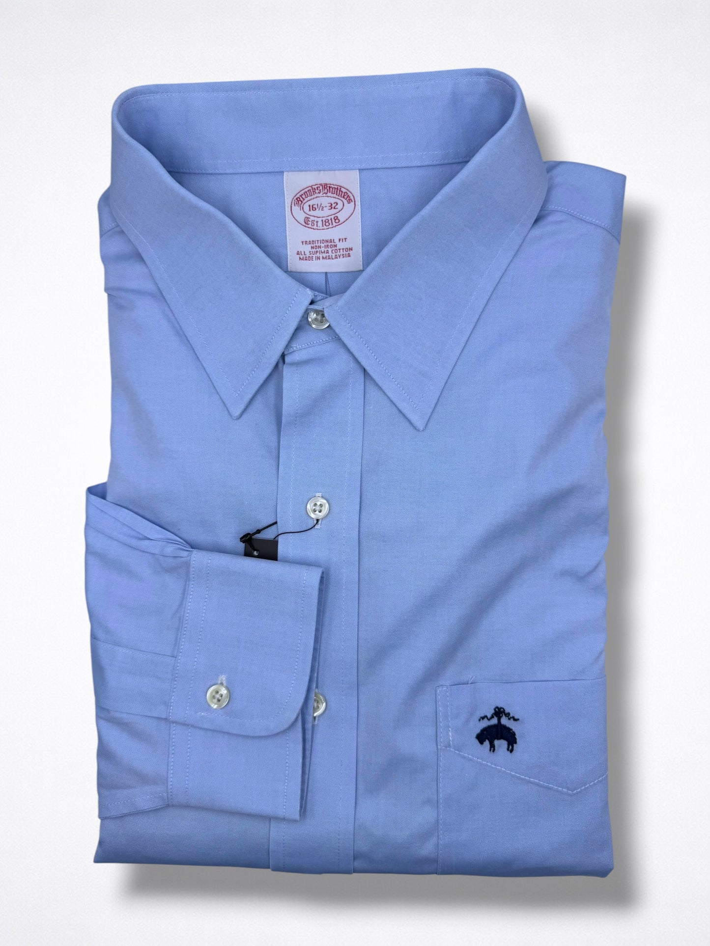 Camisa Brooks Brothers 16 1/2 Classic Fit Manga Larga 32 Talla L