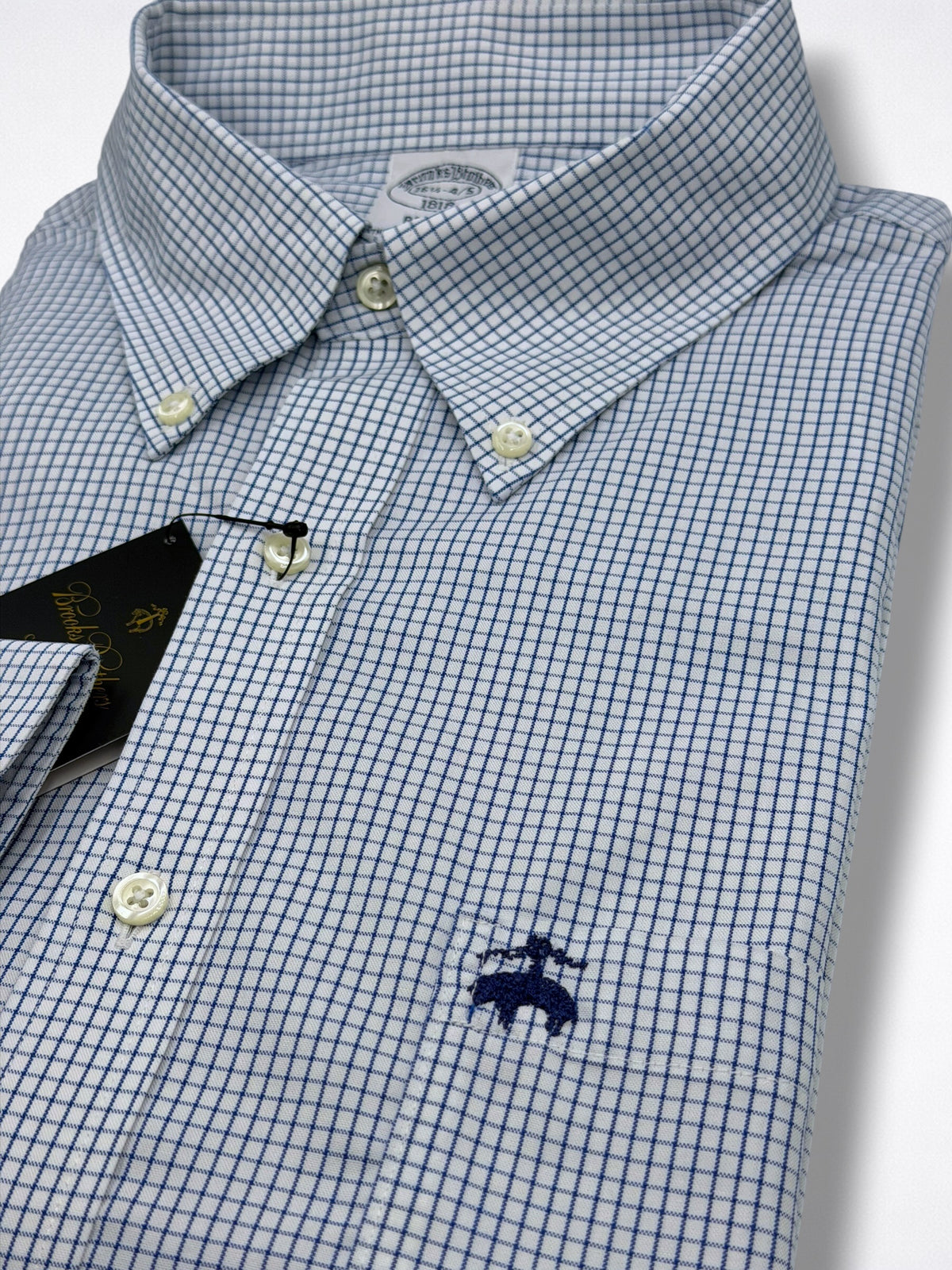 Camisa Brooks Brothers Classic Fit Manga Larga Talla L