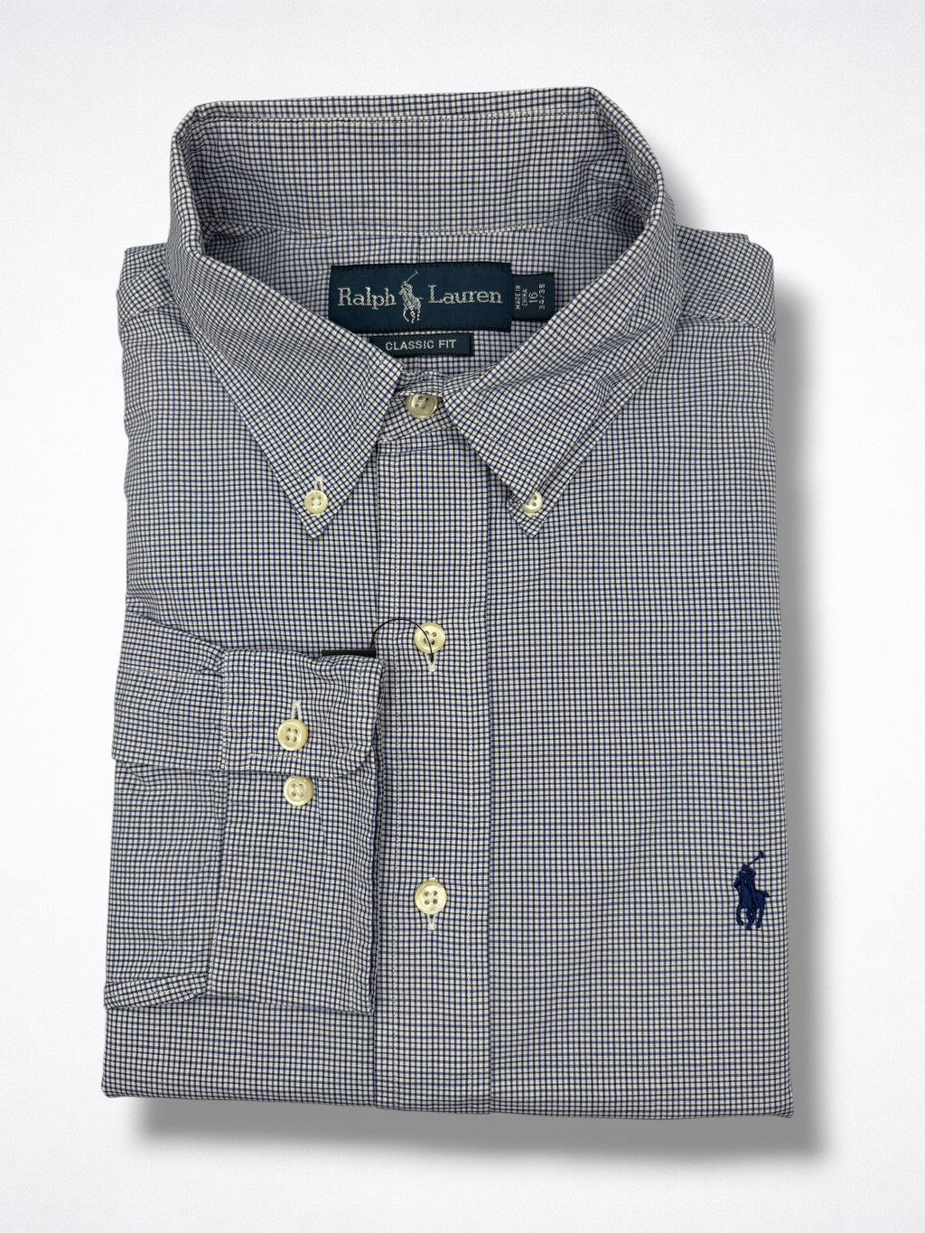 Camisa Polo Ralph Lauren Classic Fit manga larga talla L