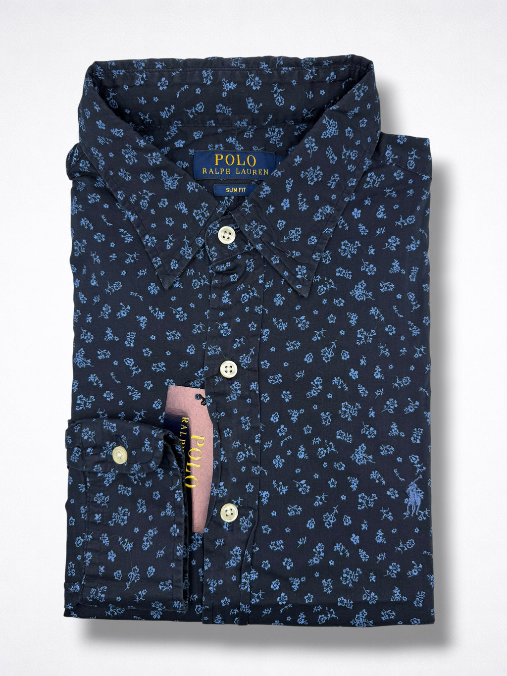 Camisa Polo Ralph Lauren Slim Fit Manga Larga Talla L