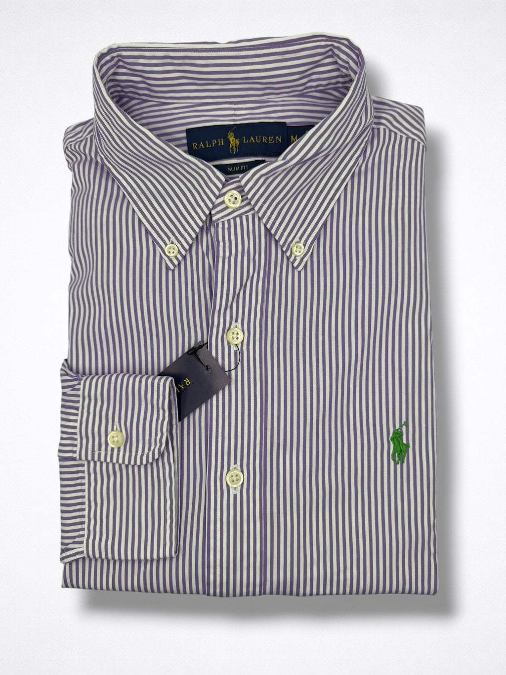 Camisa Polo Ralph Lauren Custom Fit Manga Larga Talla M