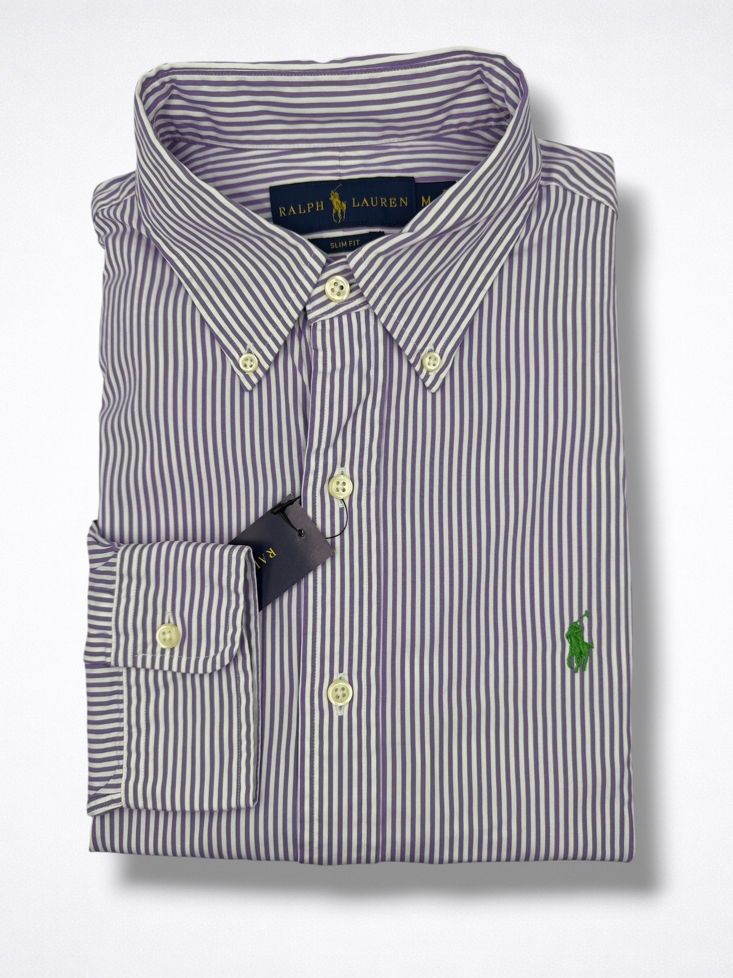 Camisa Polo Ralph Lauren Custom Fit Manga Larga Talla M