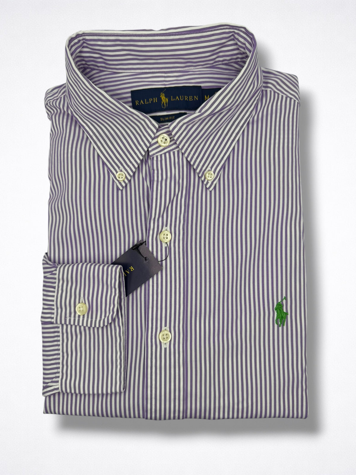 Camisa Polo Ralph Lauren Custom Fit Manga Larga Talla M