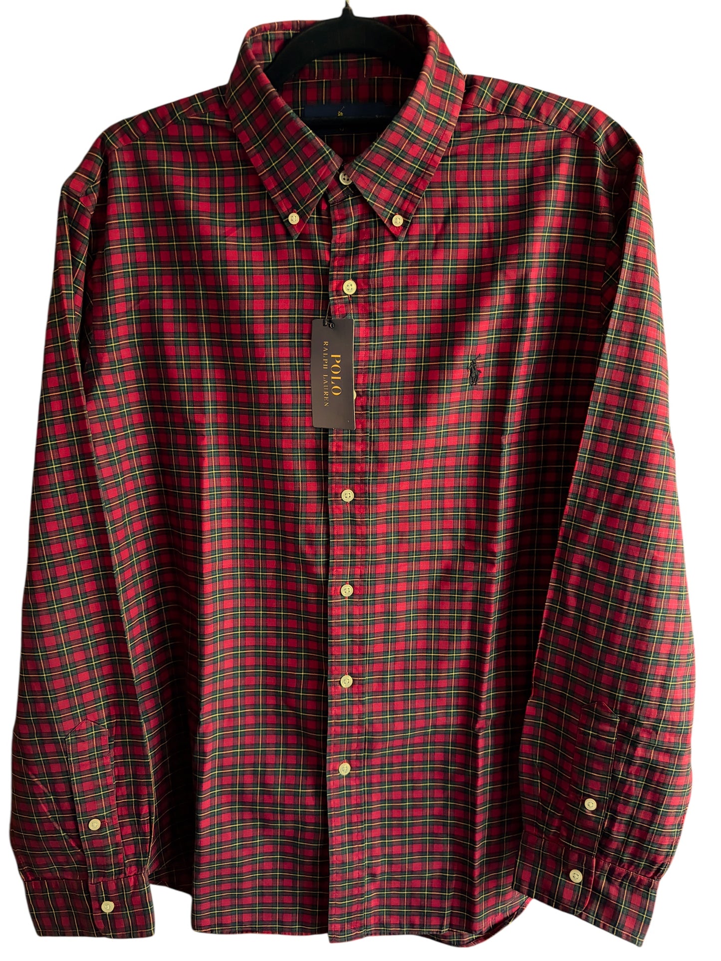 Camisa Polo Ralph Lauren Classic Fit Manga Larga Talla L