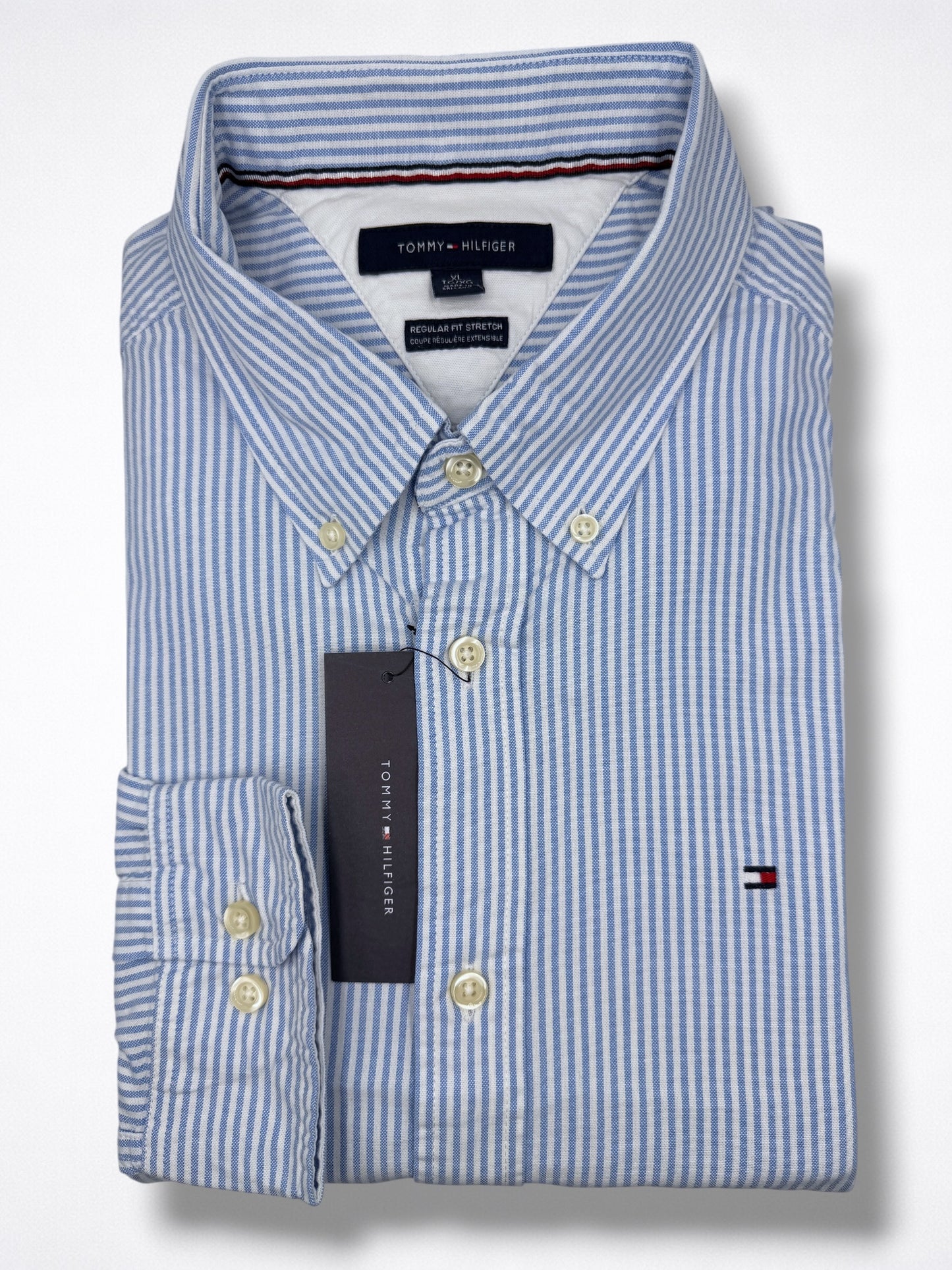 Camisa Tommy Hilfiger Custom Fit Manga Larga Talla XL