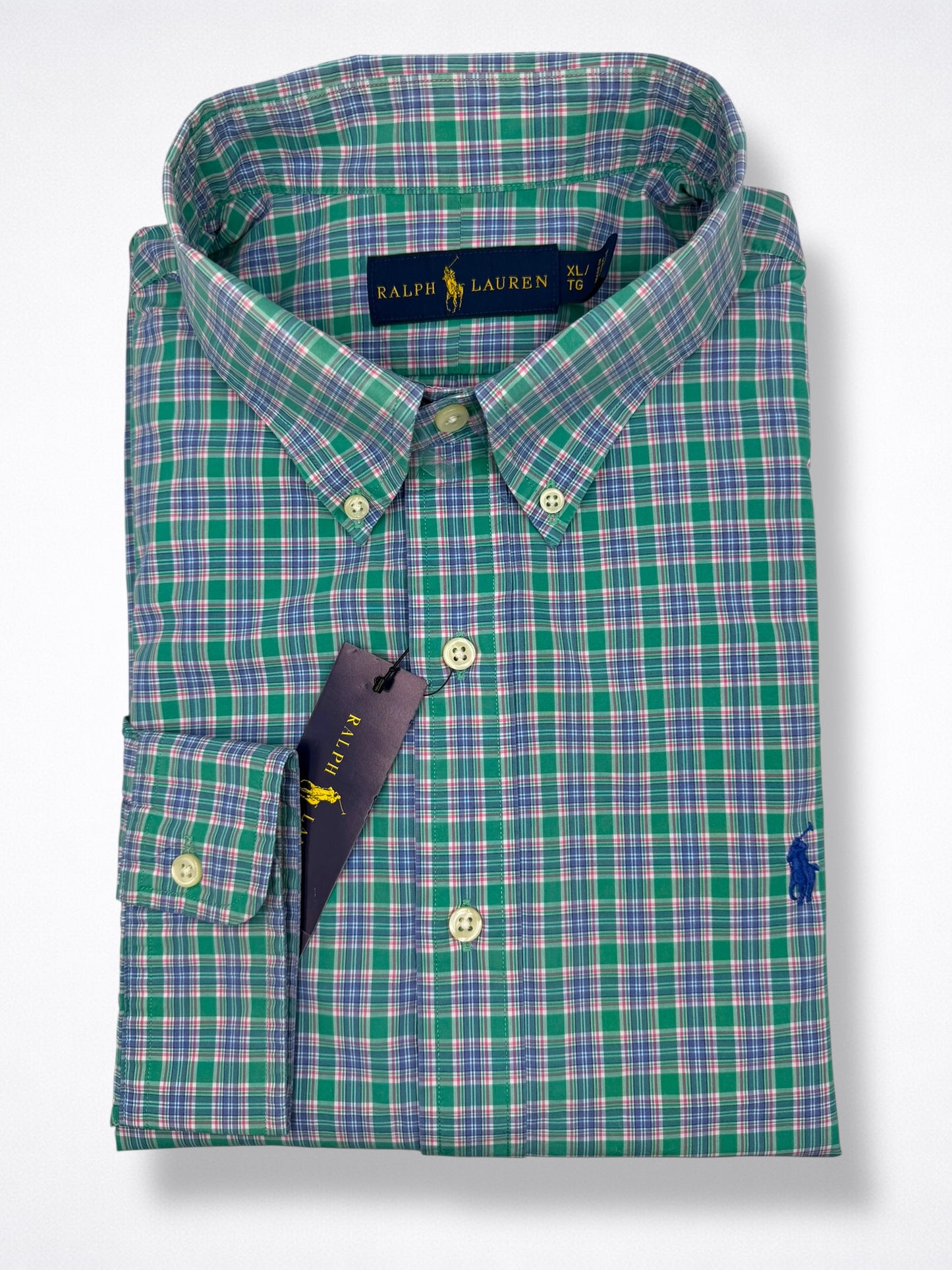 Camisa Polo Ralph Lauren Classic Fit Manga Larga Talla XL
