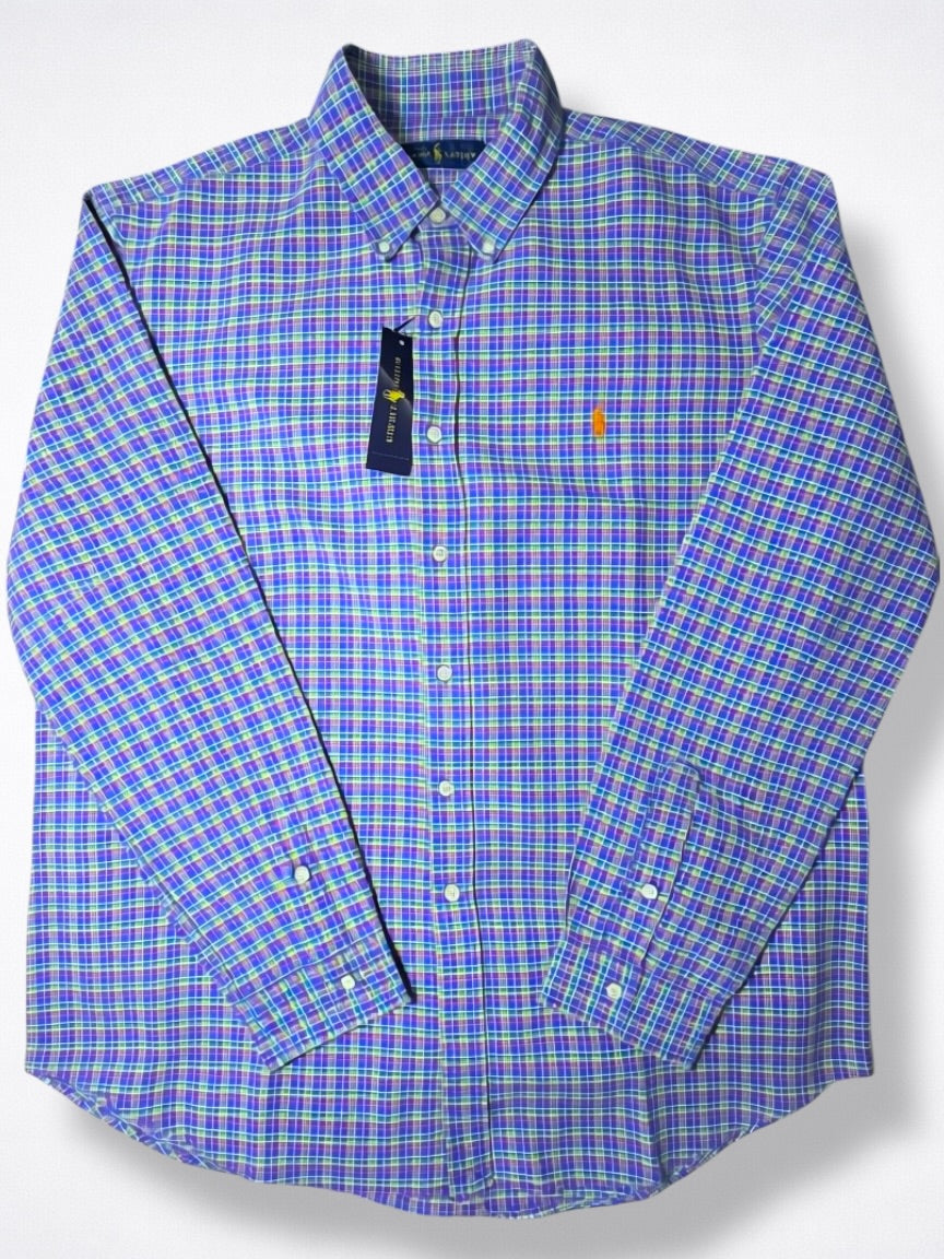 Camisa Polo Ralph Lauren Classic Fit Manga Larga Talla XL