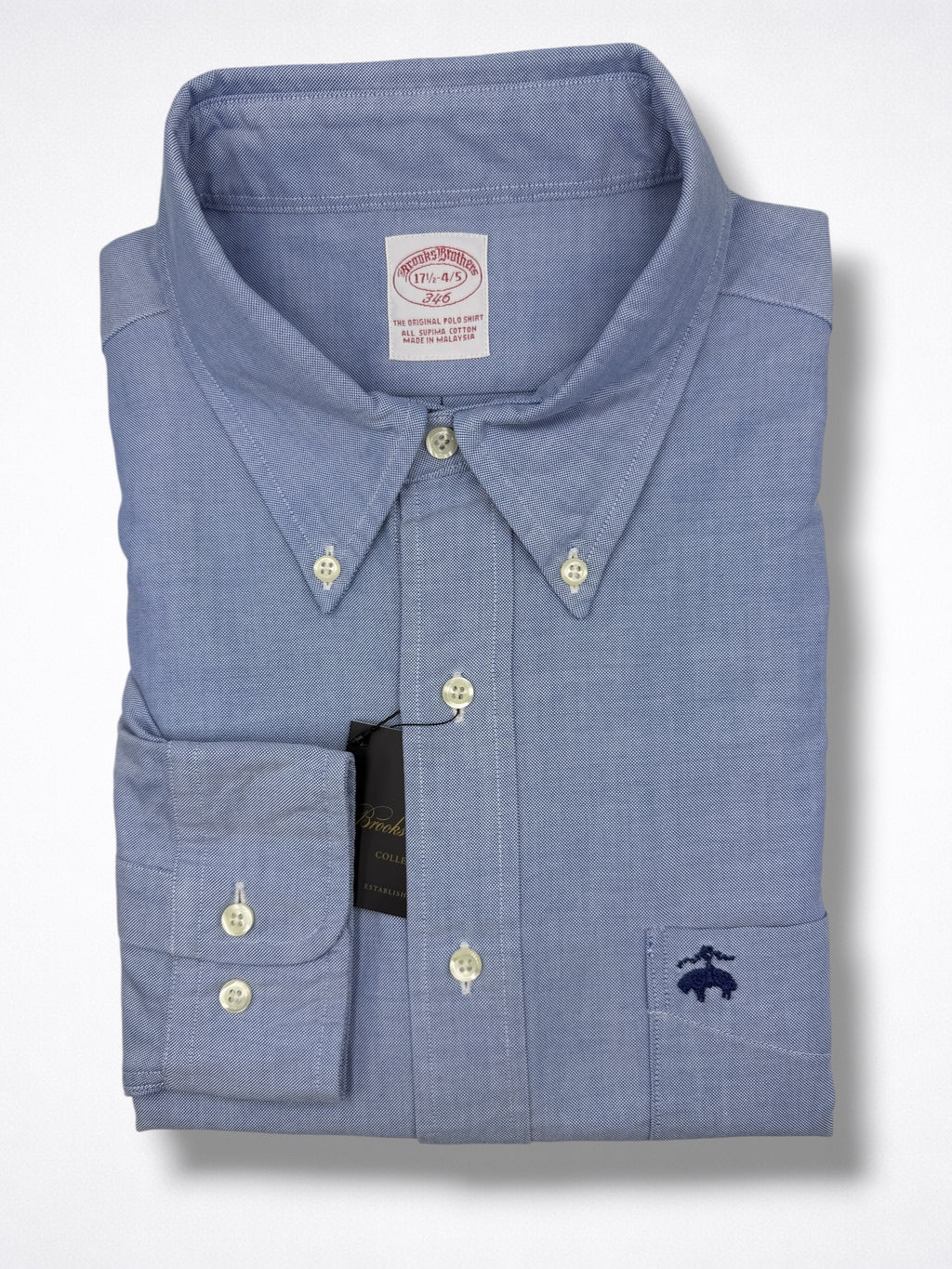 Camisa Brooks Brothers Classic Fit Manga Larga Talla XL