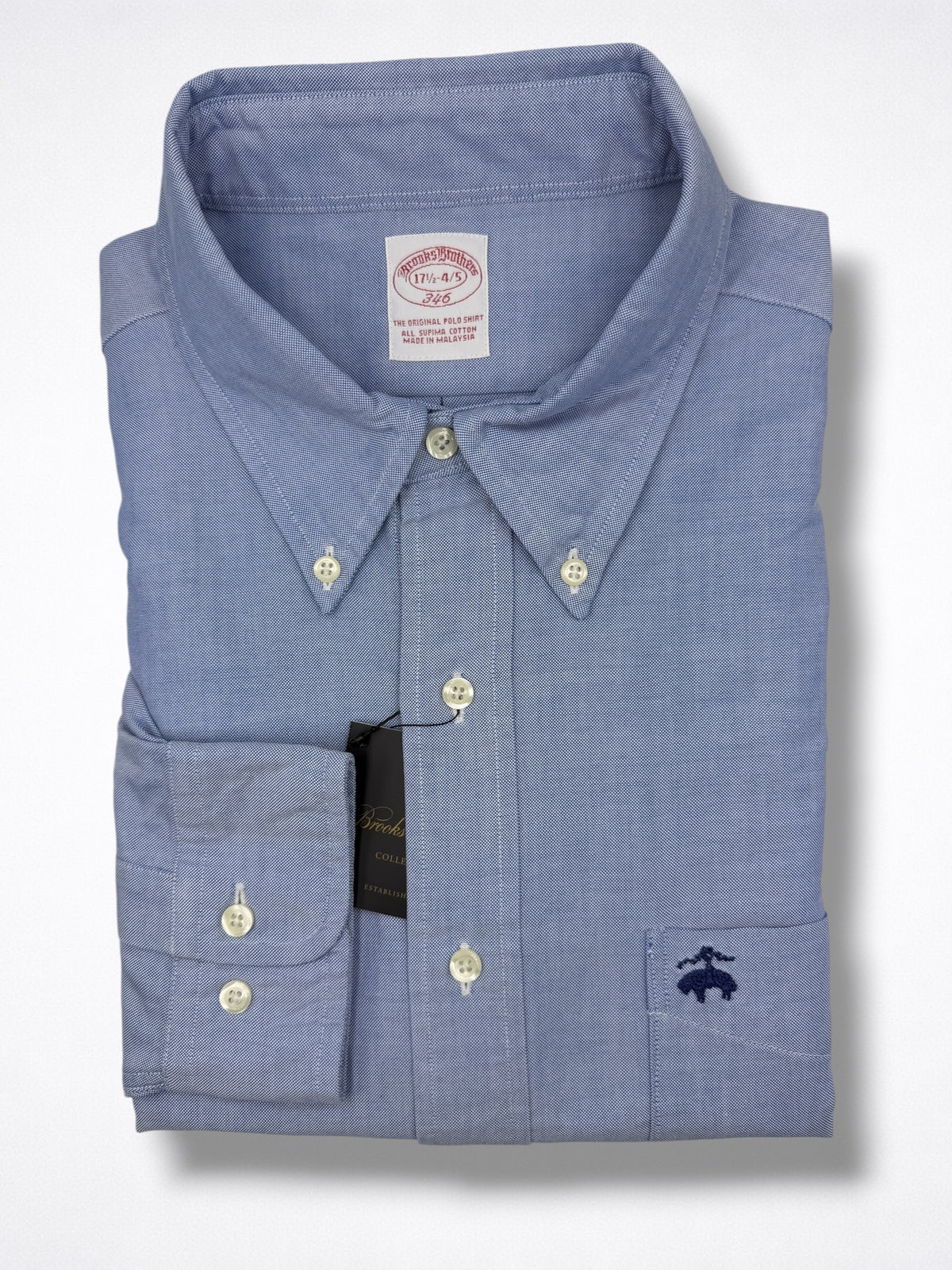 Camisa Brooks Brothers Classic Fit Manga Larga Talla XL