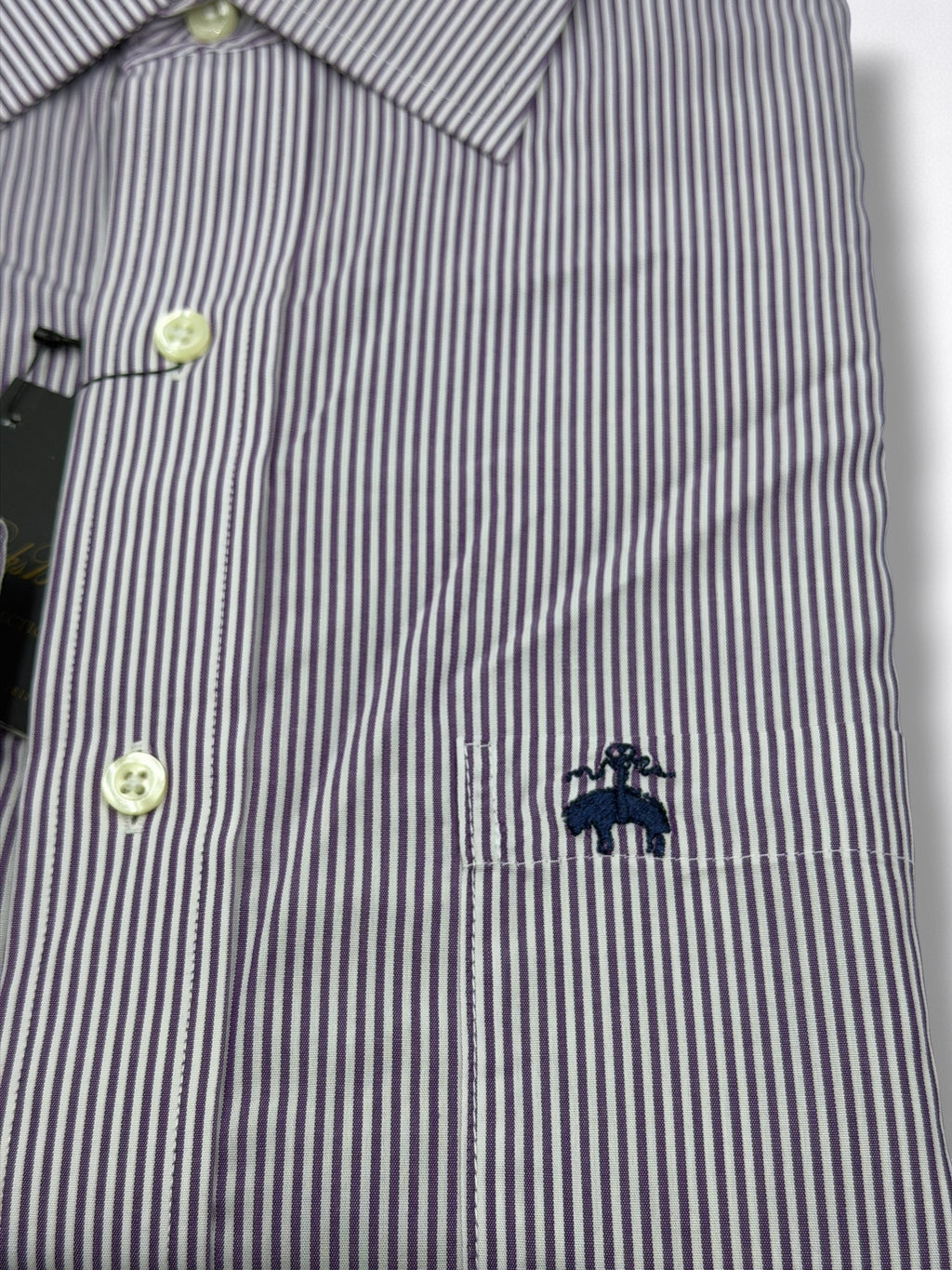 Camisa Brooks Brothers Classic Fit Manga Larga Talla L