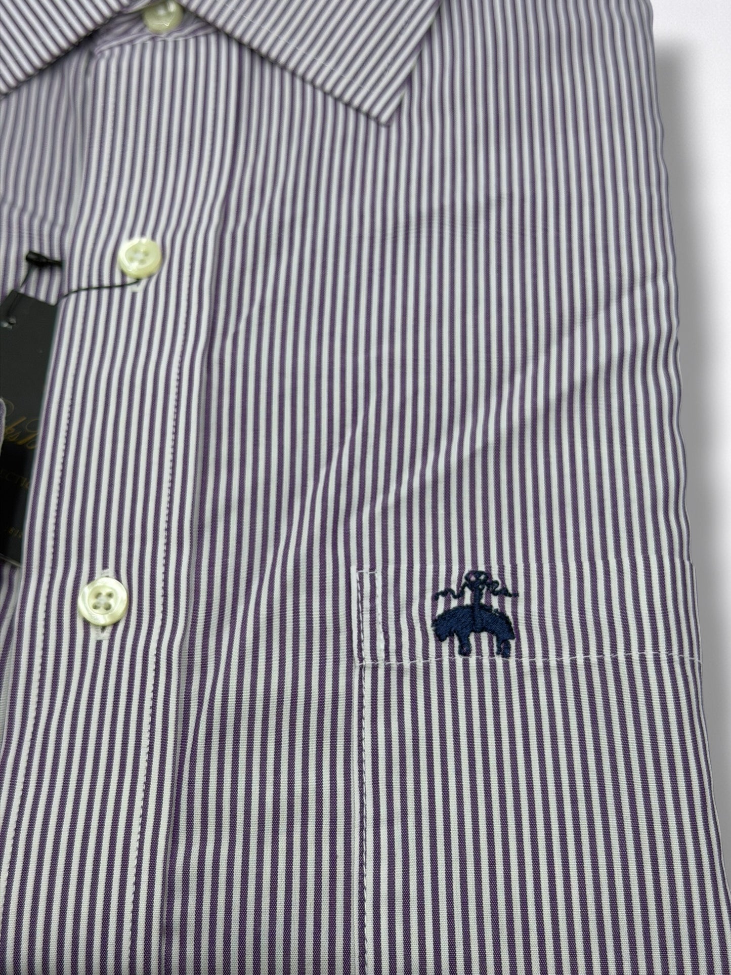 Camisa Brooks Brothers Classic Fit Manga Larga Talla L