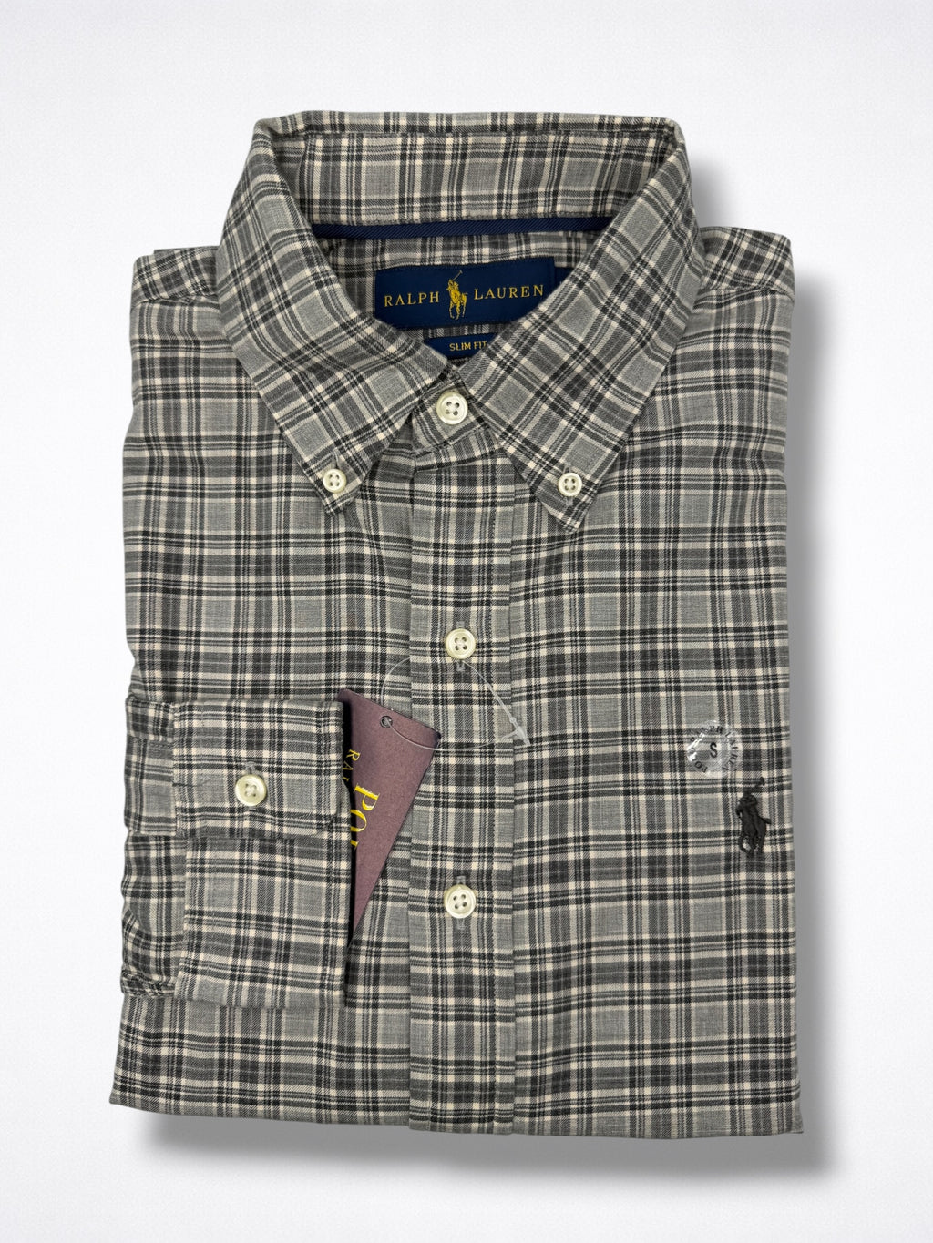 Camisa Polo Ralph Lauren Slim Fit manga larga talla S