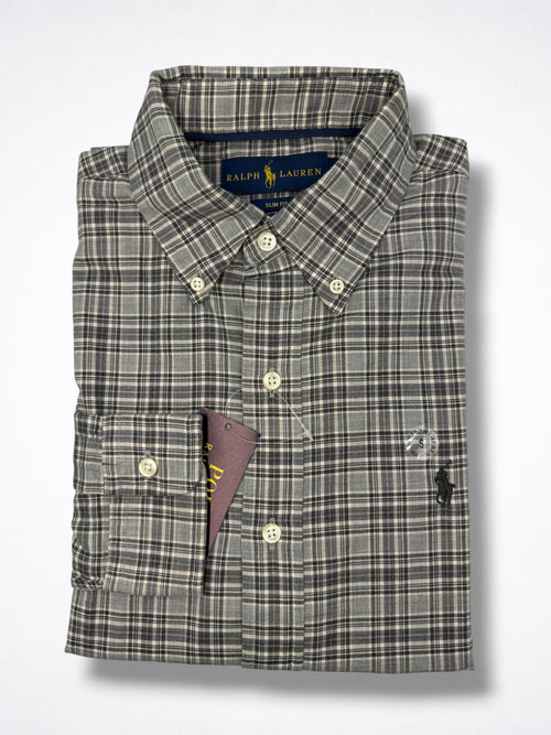 Camisa Polo Ralph Lauren Slim Fit manga larga talla S