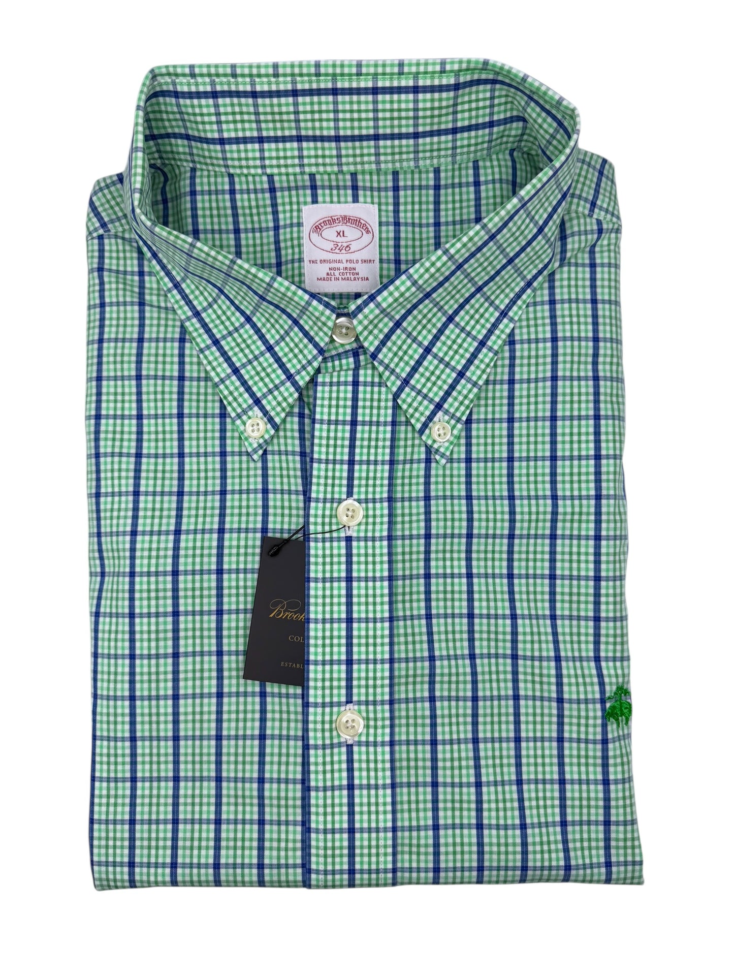 Camisa Brooks Brothers Classic Fit Manga Corta Talla XL