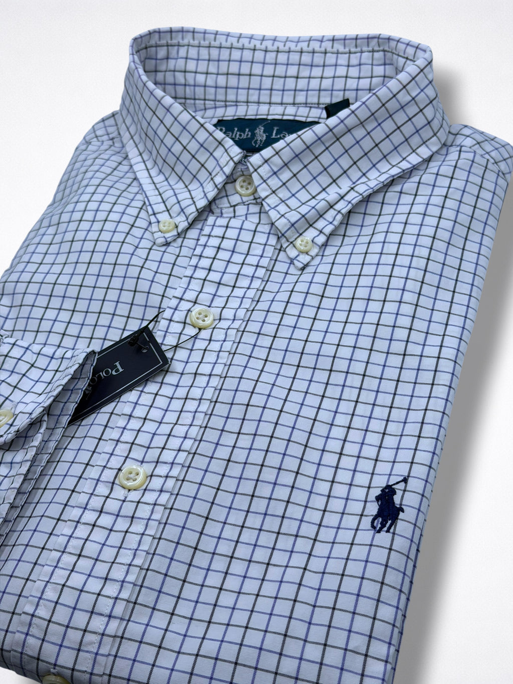 Camisa Polo Ralph Lauren Custom Fit Manga Larga Talla L