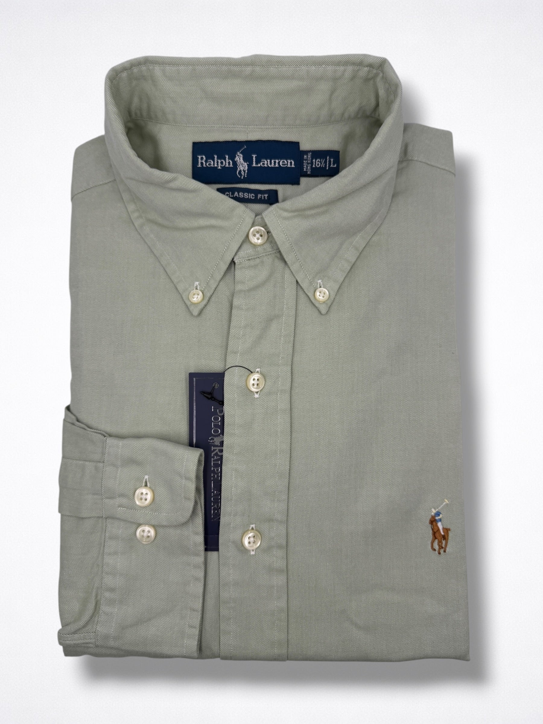 Camisa Polo Ralph Lauren Classic Fit manga larga talla L