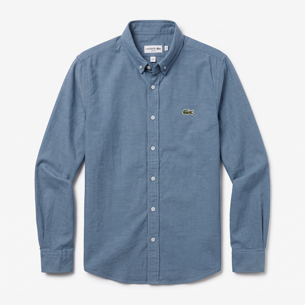 Camisa Lacoste Classic Fit manga larga talla M slim fit sirve para talla S