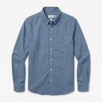 Camisa Lacoste Classic Fit manga larga talla M slim fit sirve para talla S