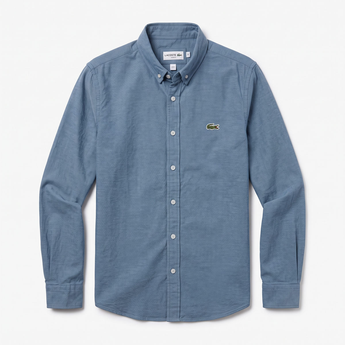 Camisa Lacoste Classic Fit manga larga talla M slim fit sirve para talla S