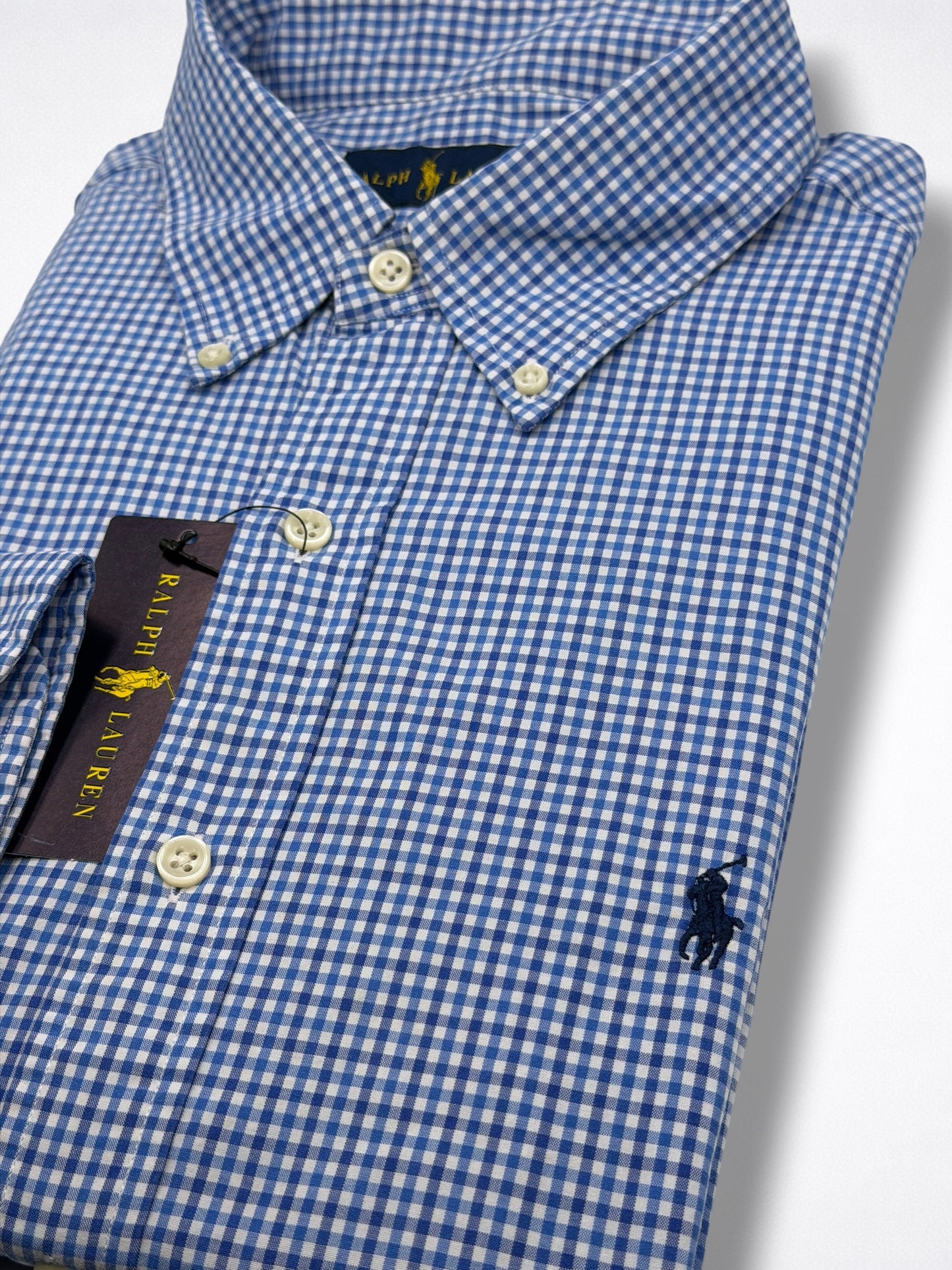Camisa Polo Ralph Lauren Classic Fit Manga Larga Talla L