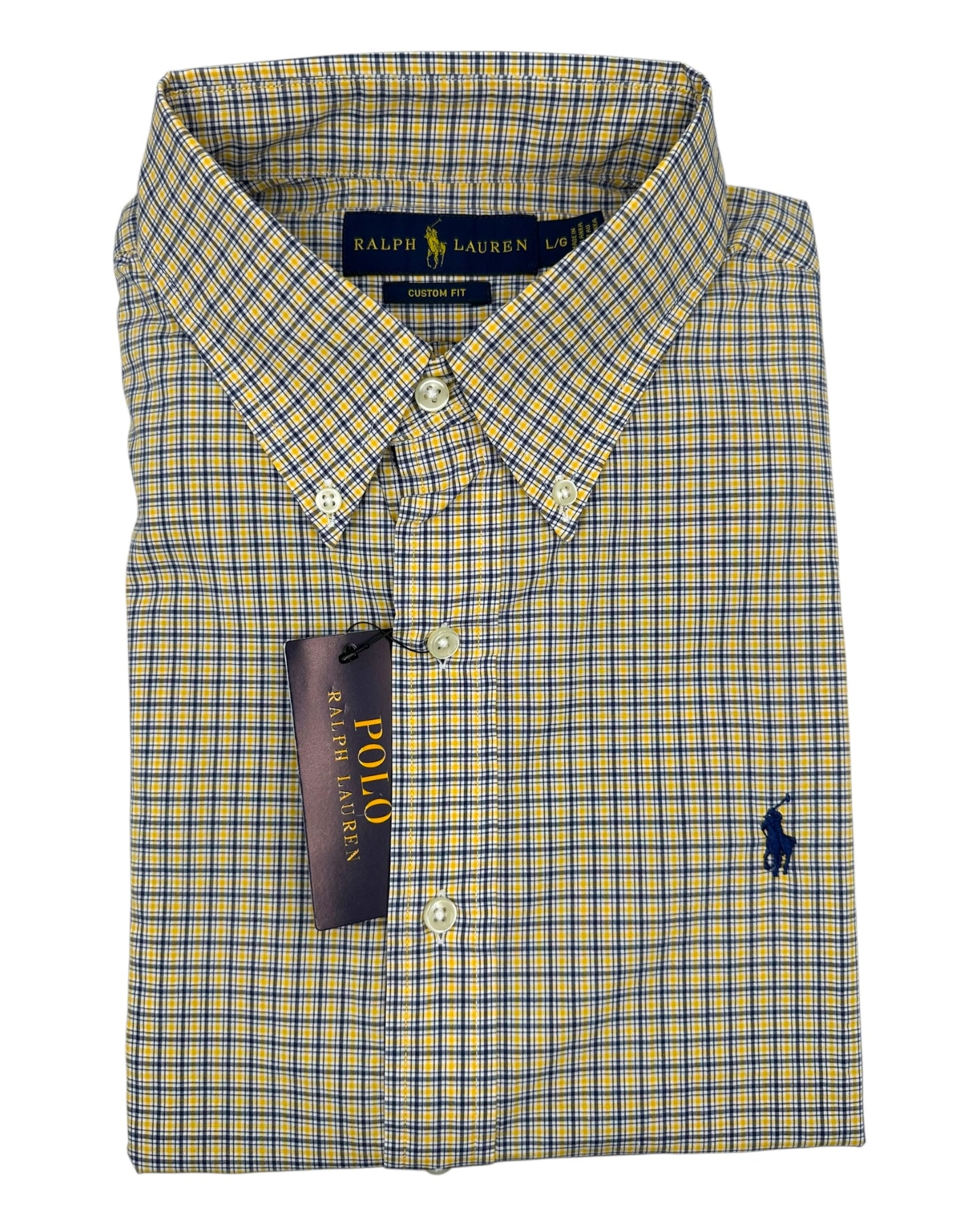 Camisa Polo Ralph Lauren Custom Fit Manga Larga Talla L