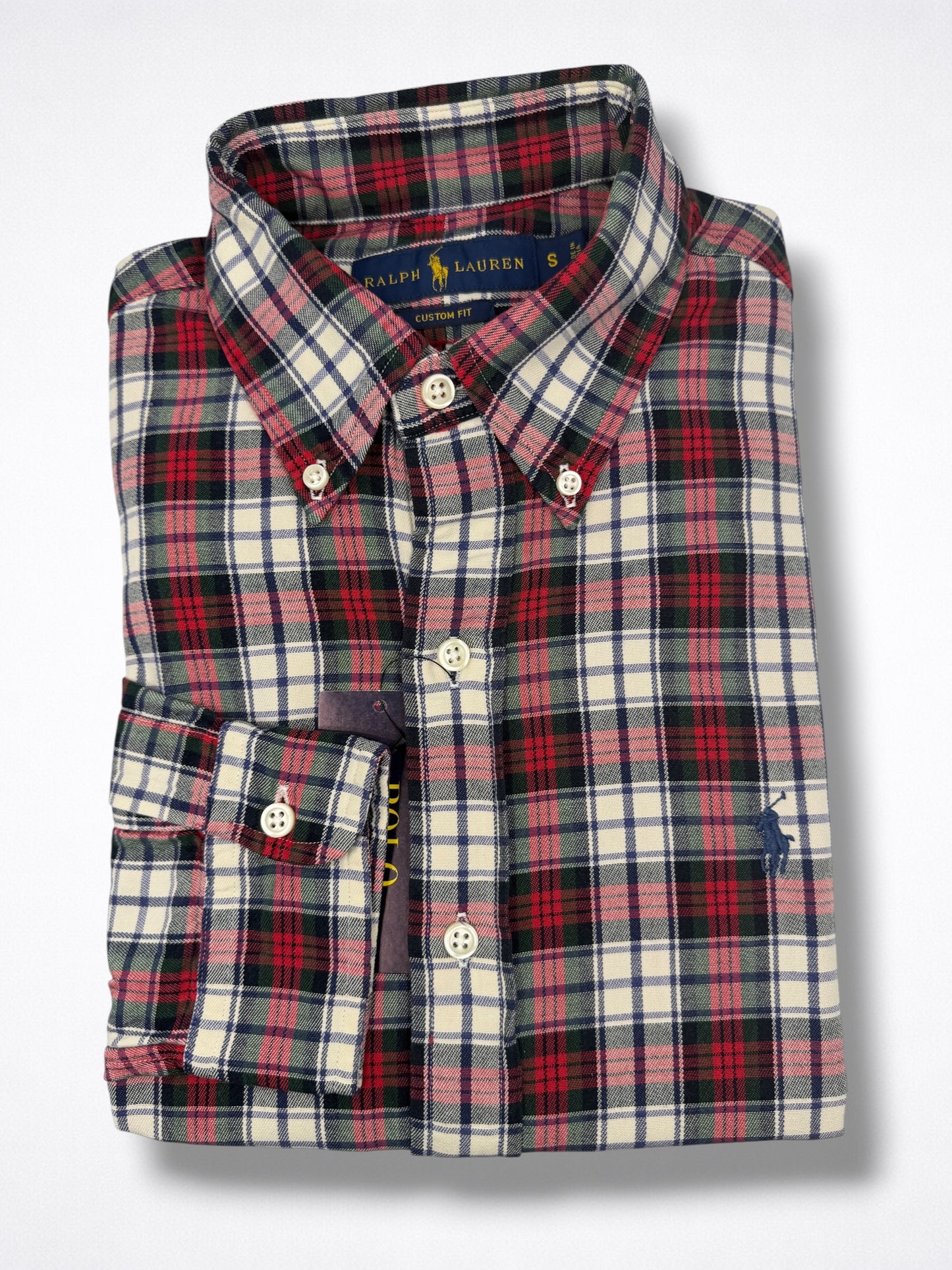 Camisa Polo Ralph Lauren Custom Fit Manga Larga Talla S